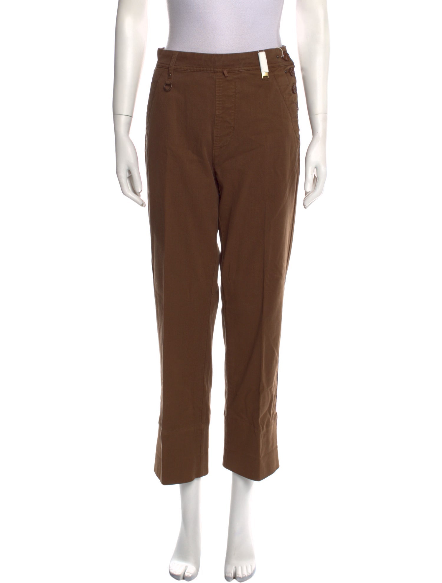 High Straight Leg Pants