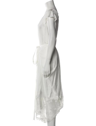 High Bateau Neckline Long Dress