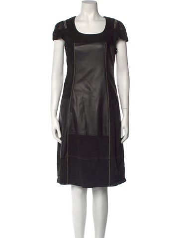 High Dresses Leather Knee-Length Dress M
