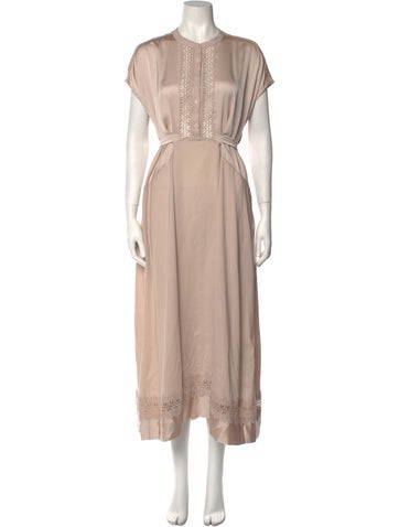 High Dresses Crew Neck Long Dress M