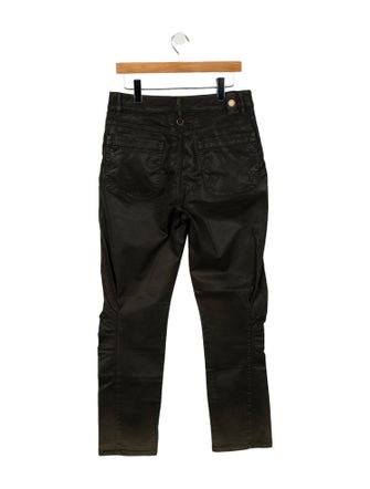 High Straight Leg Pants