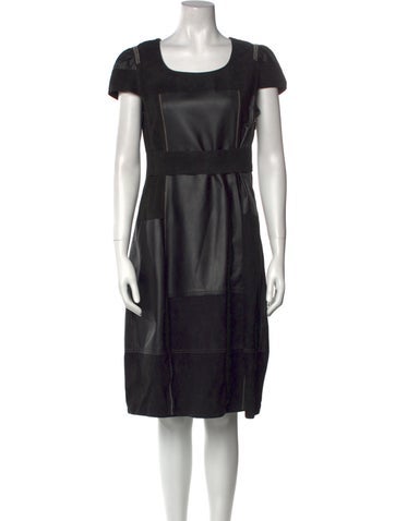 High Dresses Leather Knee-Length Dress Us8, It44 | M