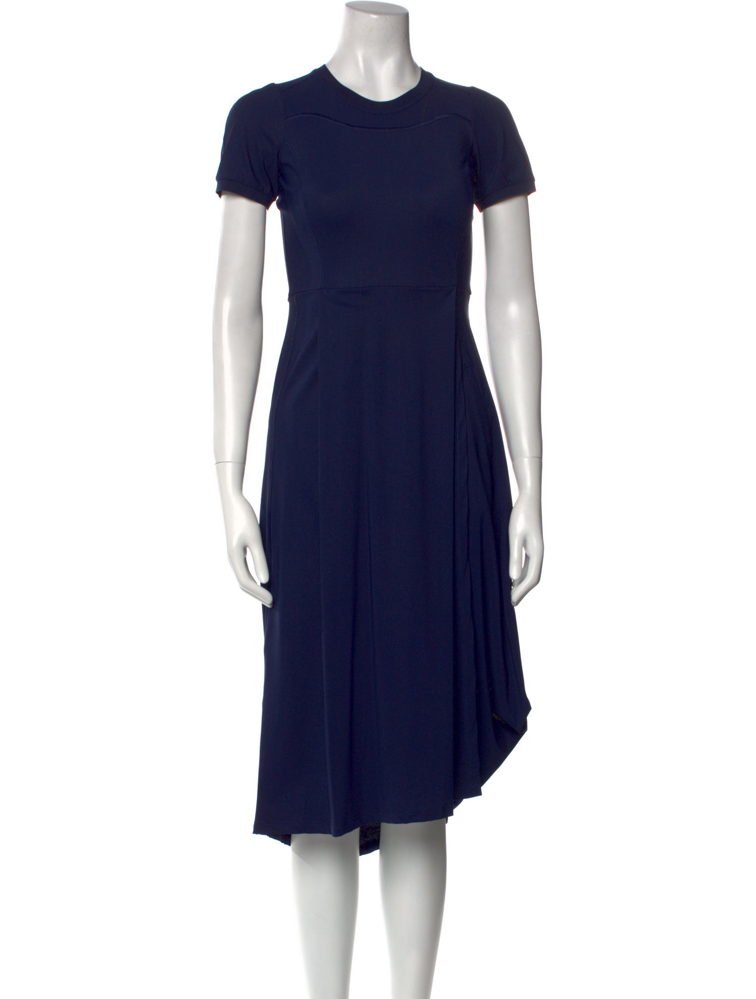 High Crew Neck Midi Length Dress w/ Tags
