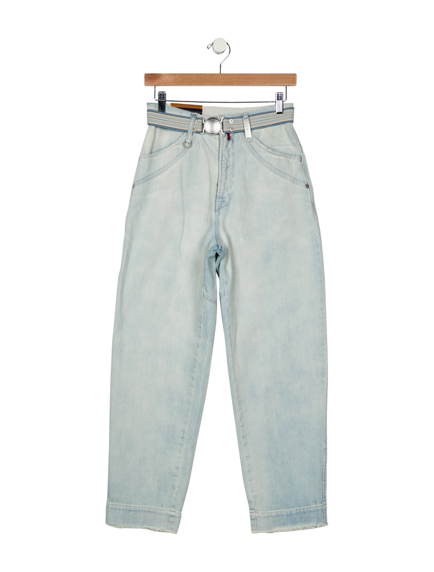 High Straight Leg Pants