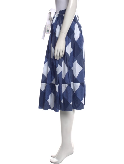 High Printed Midi Length Skirt