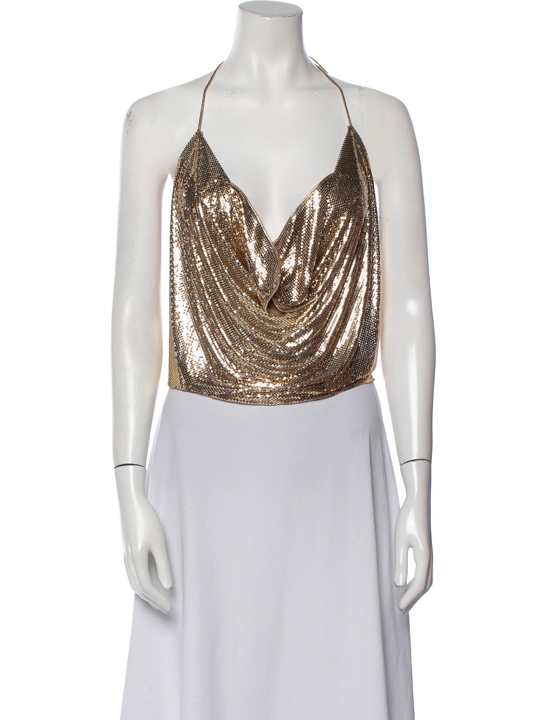 Whiting & Davis Vintage Late 1970's - Early 1980's Crop Top
