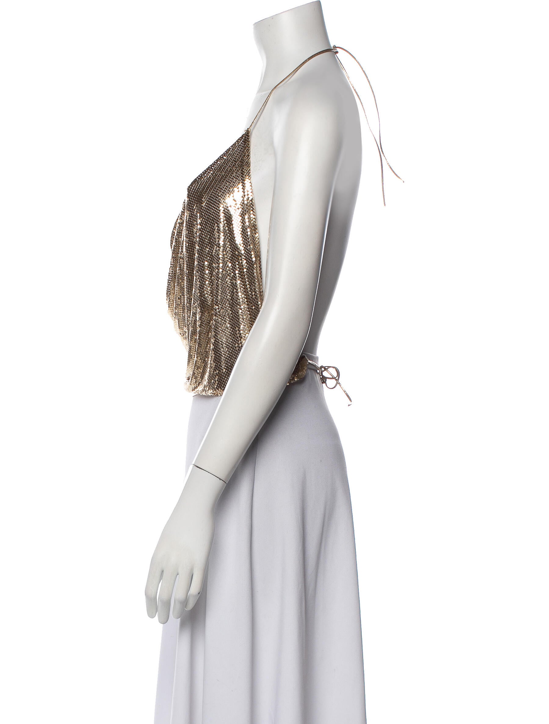 Whiting & Davis Vintage Late 1970's - Early 1980's Crop Top