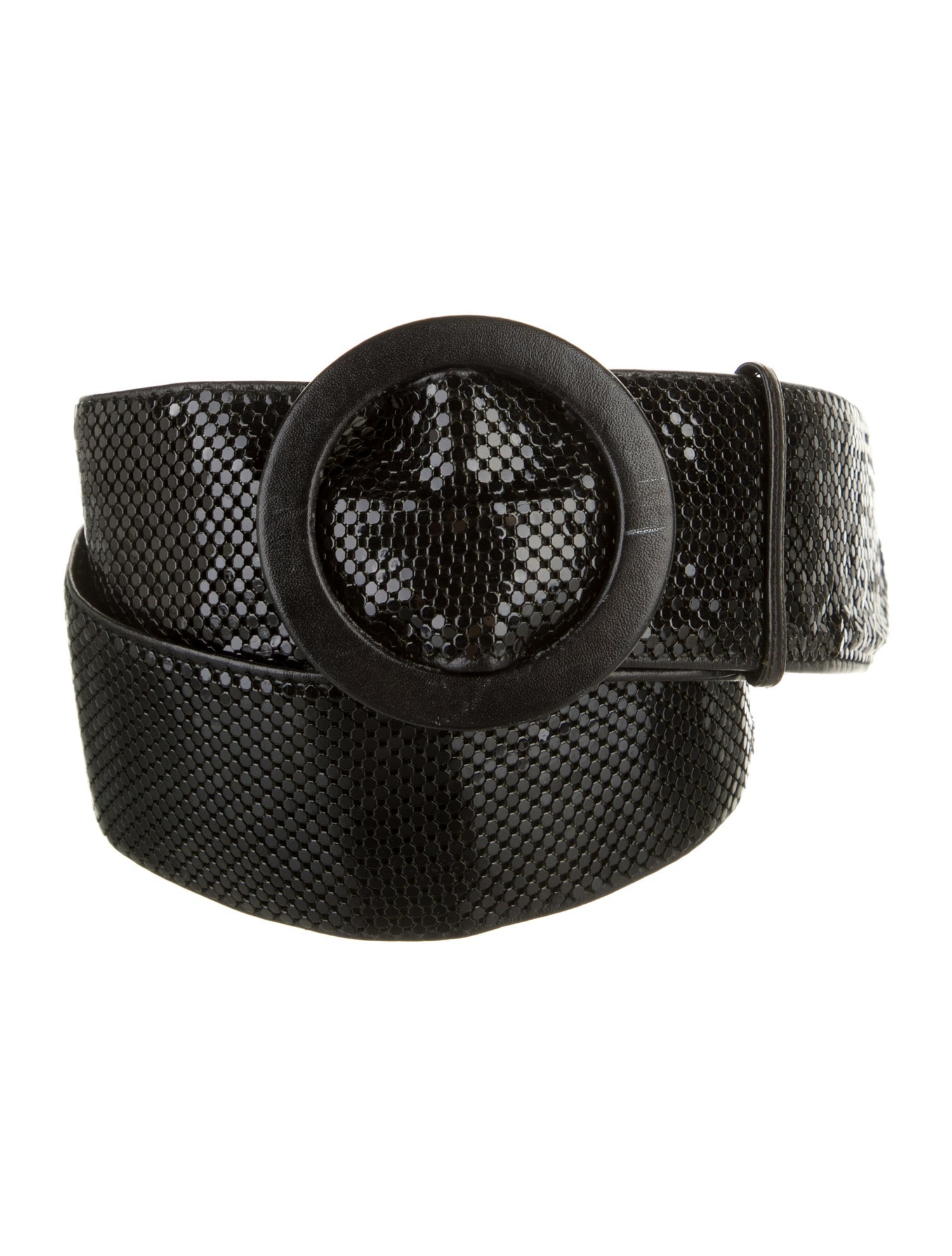 Whiting & Davis Wide Leather Waist Belt
