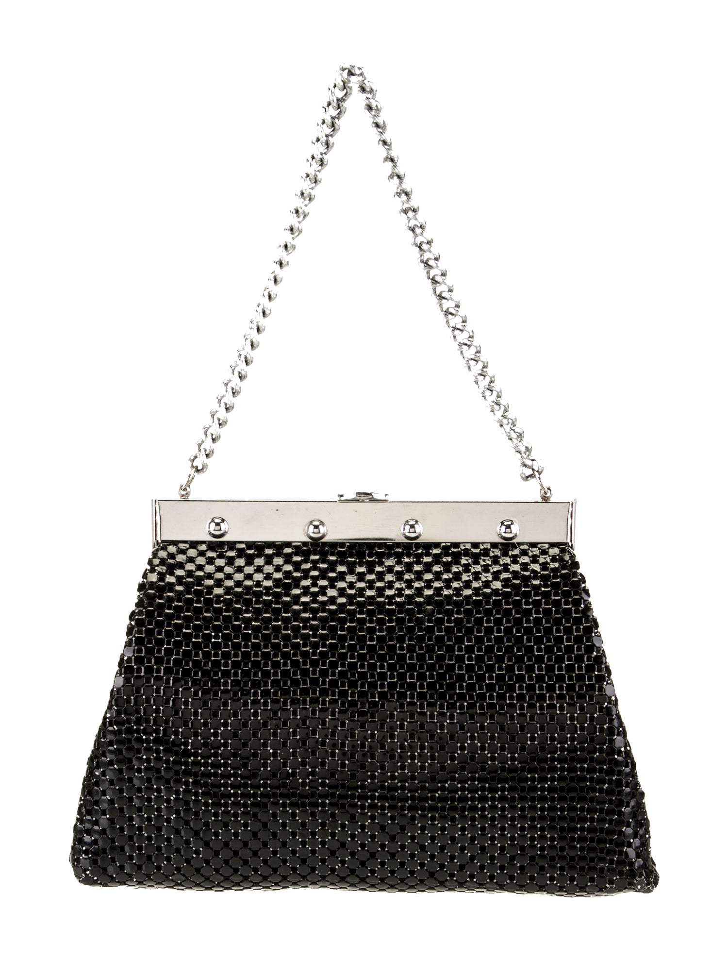Whiting & Davis Sequins Top Handle Bag