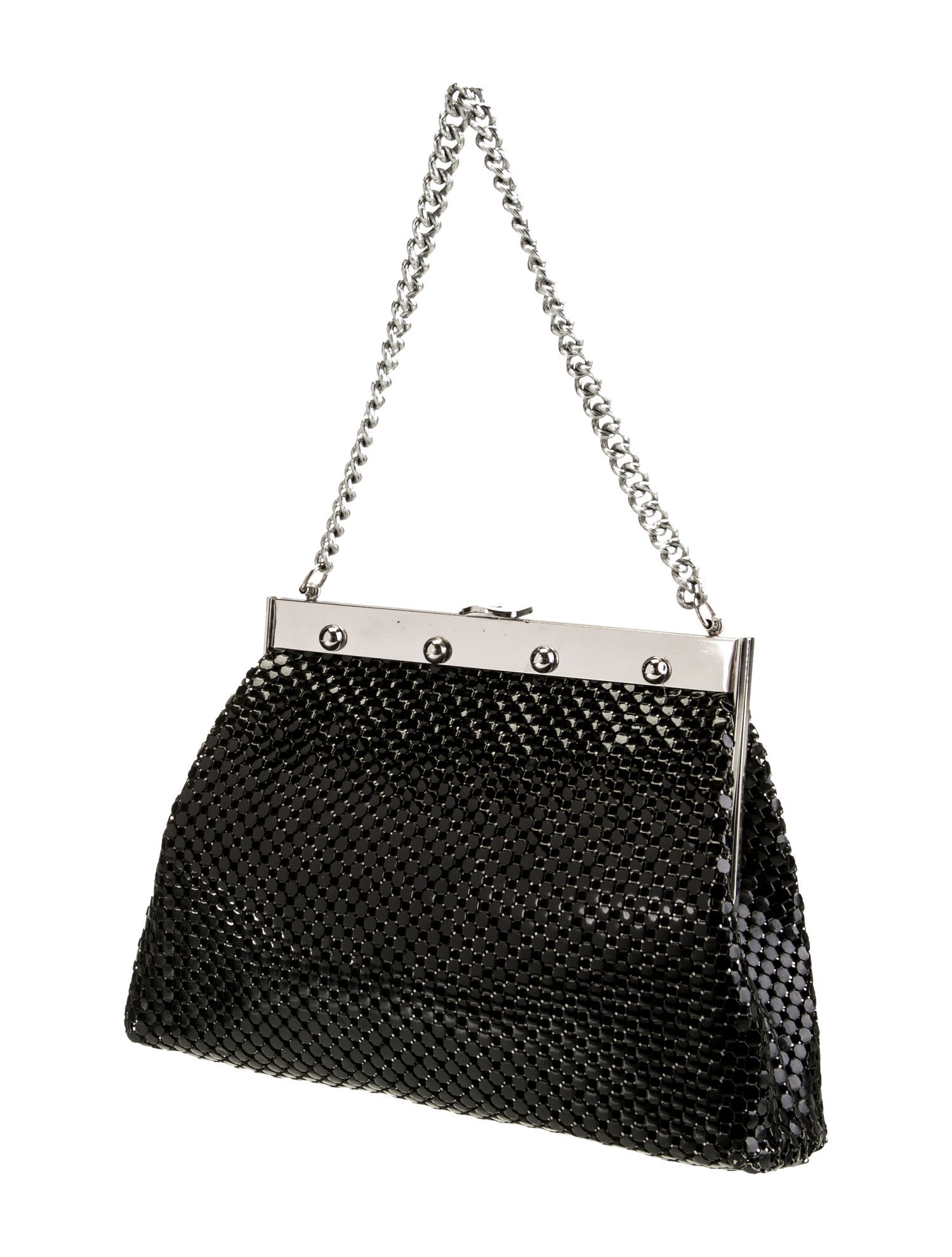 Whiting & Davis Sequins Top Handle Bag