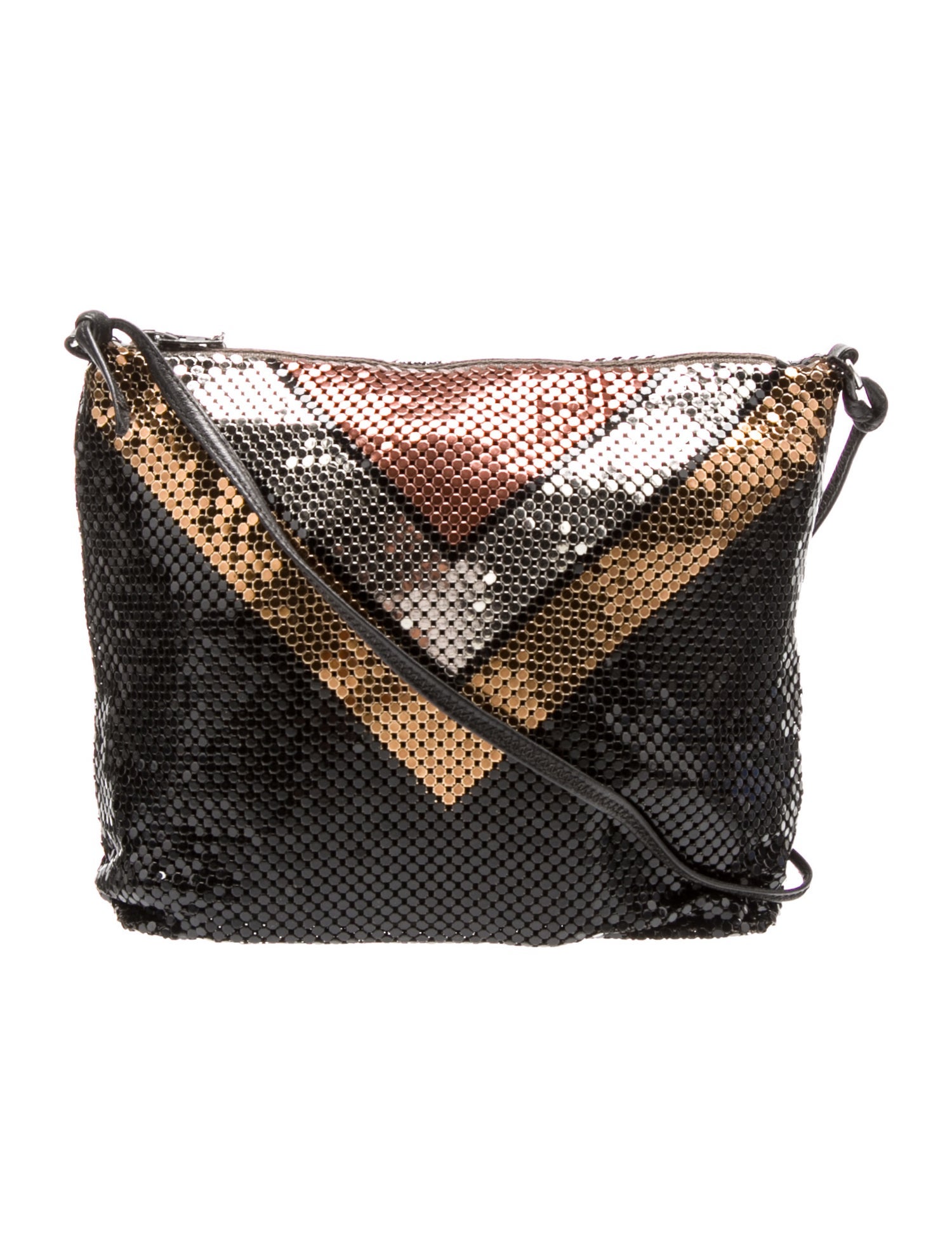 Whiting & Davis Metal Messenger Bag