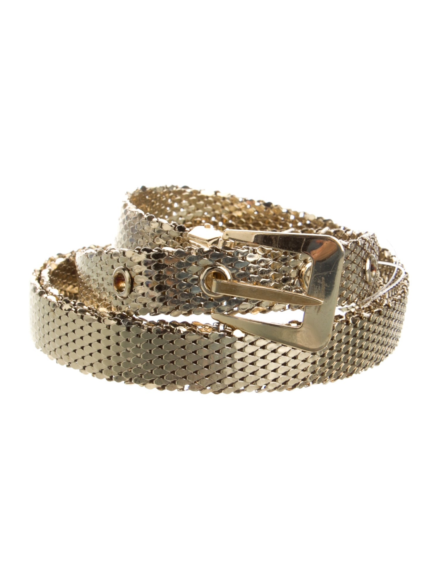 Whiting & Davis Skinny Metal Belt