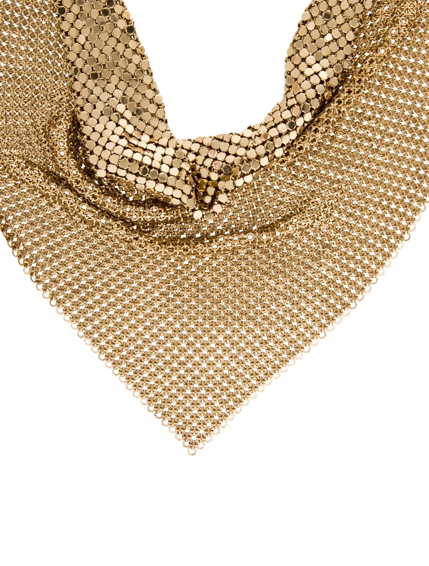 Whiting & Davis Bib Mesh Collar Necklace