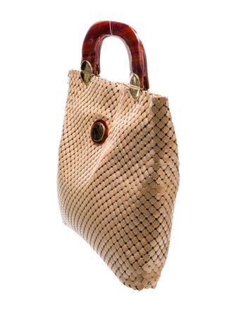 Whiting & Davis Metal Top Handle Bag