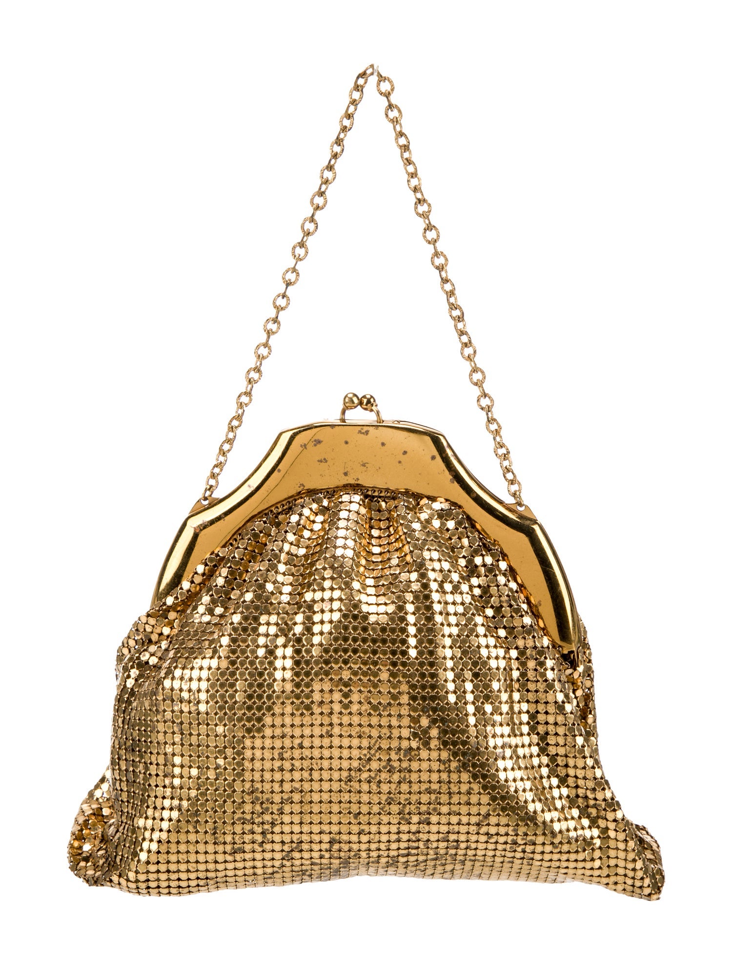 Whiting & Davis Metal Top Handle Bag