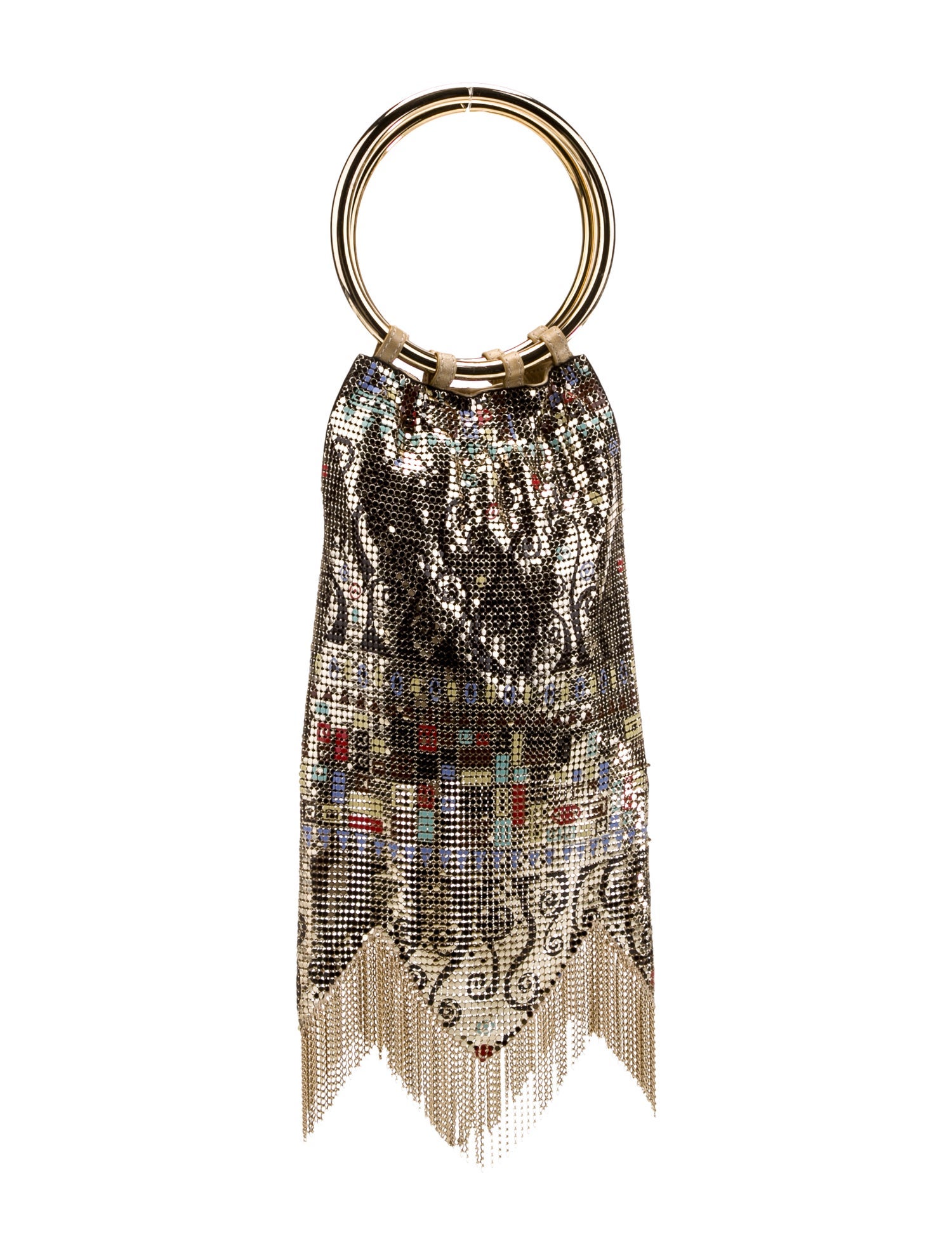 Whiting & Davis Metal Top Handle Bag