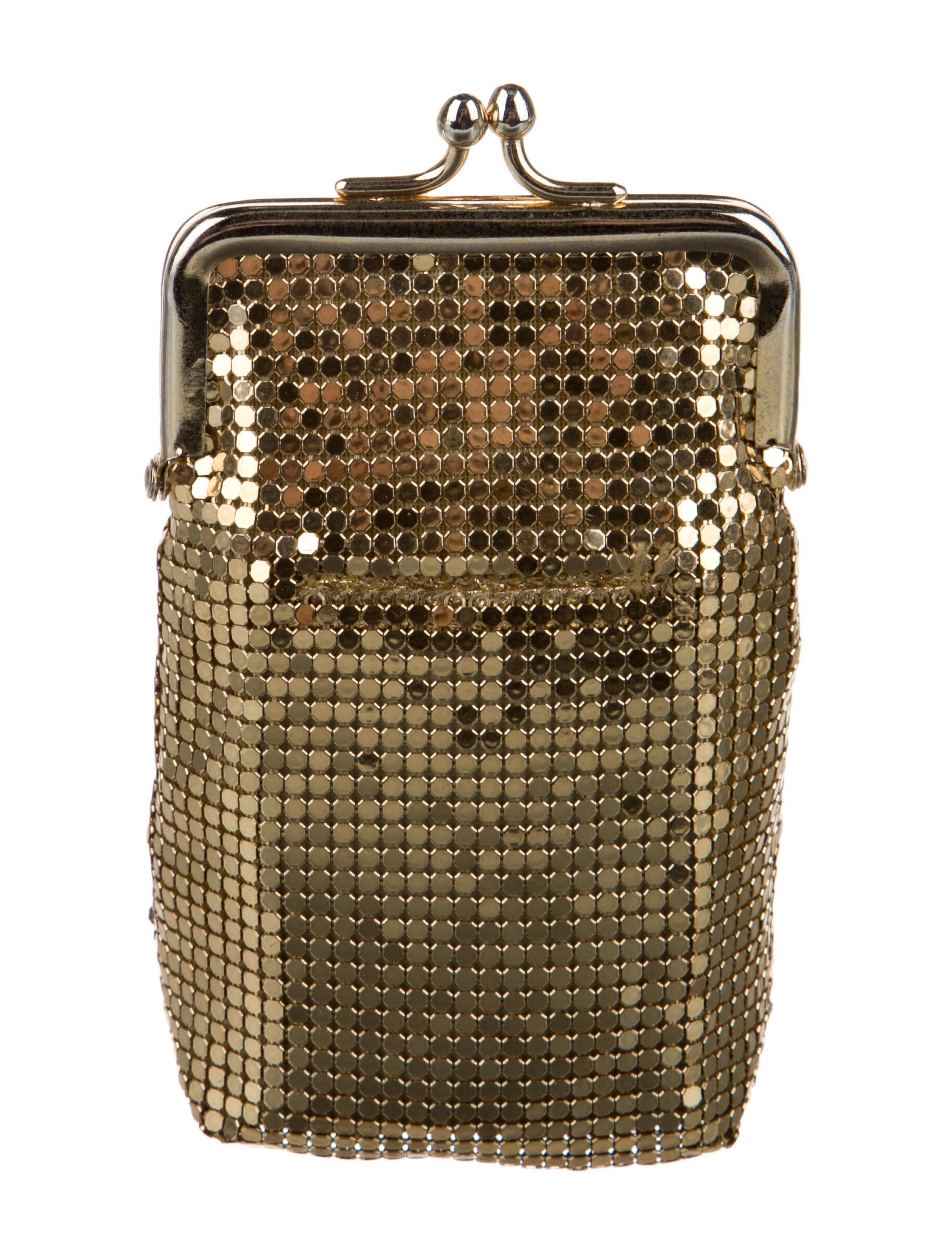 Whiting & Davis Metal Printed Coin Pouch