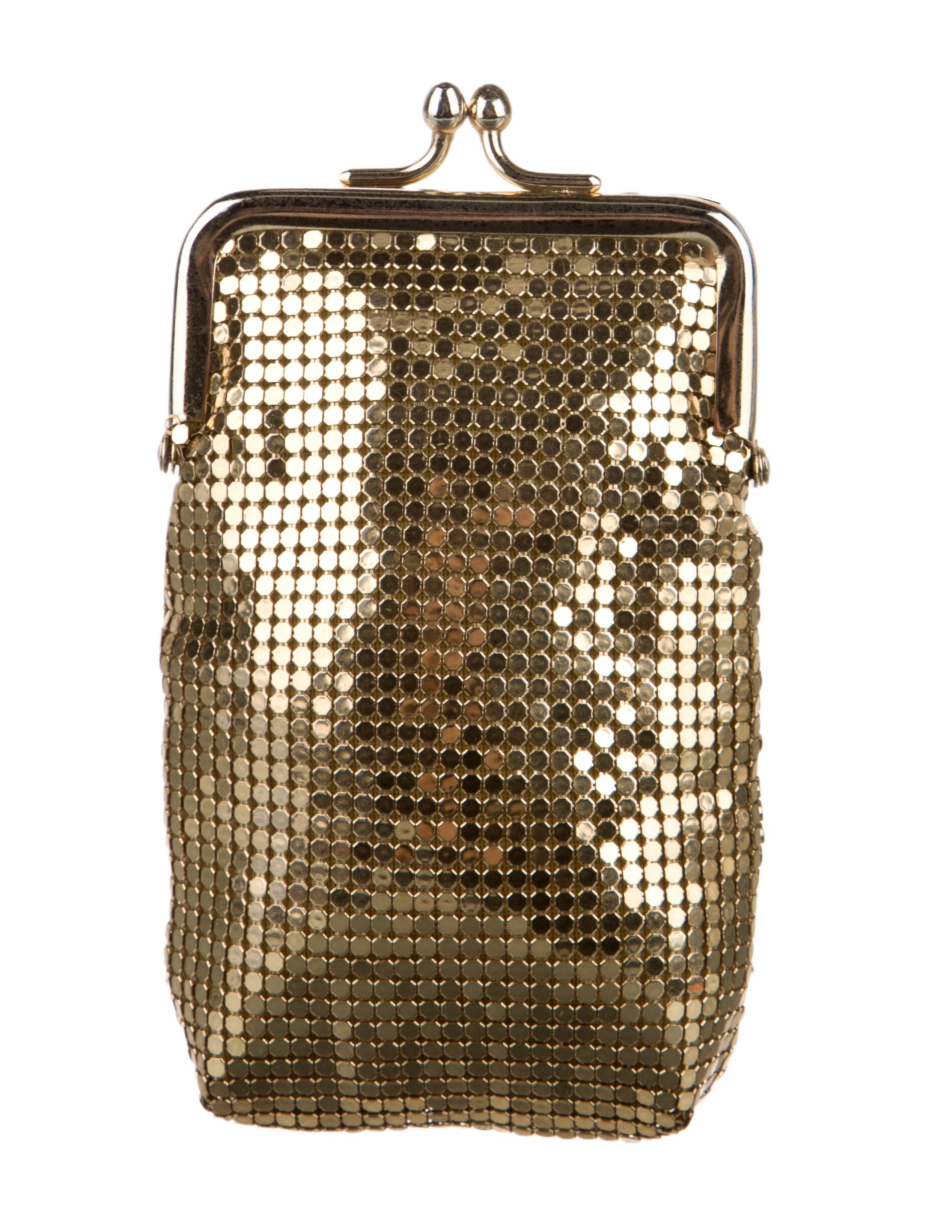 Whiting & Davis Metal Printed Coin Pouch