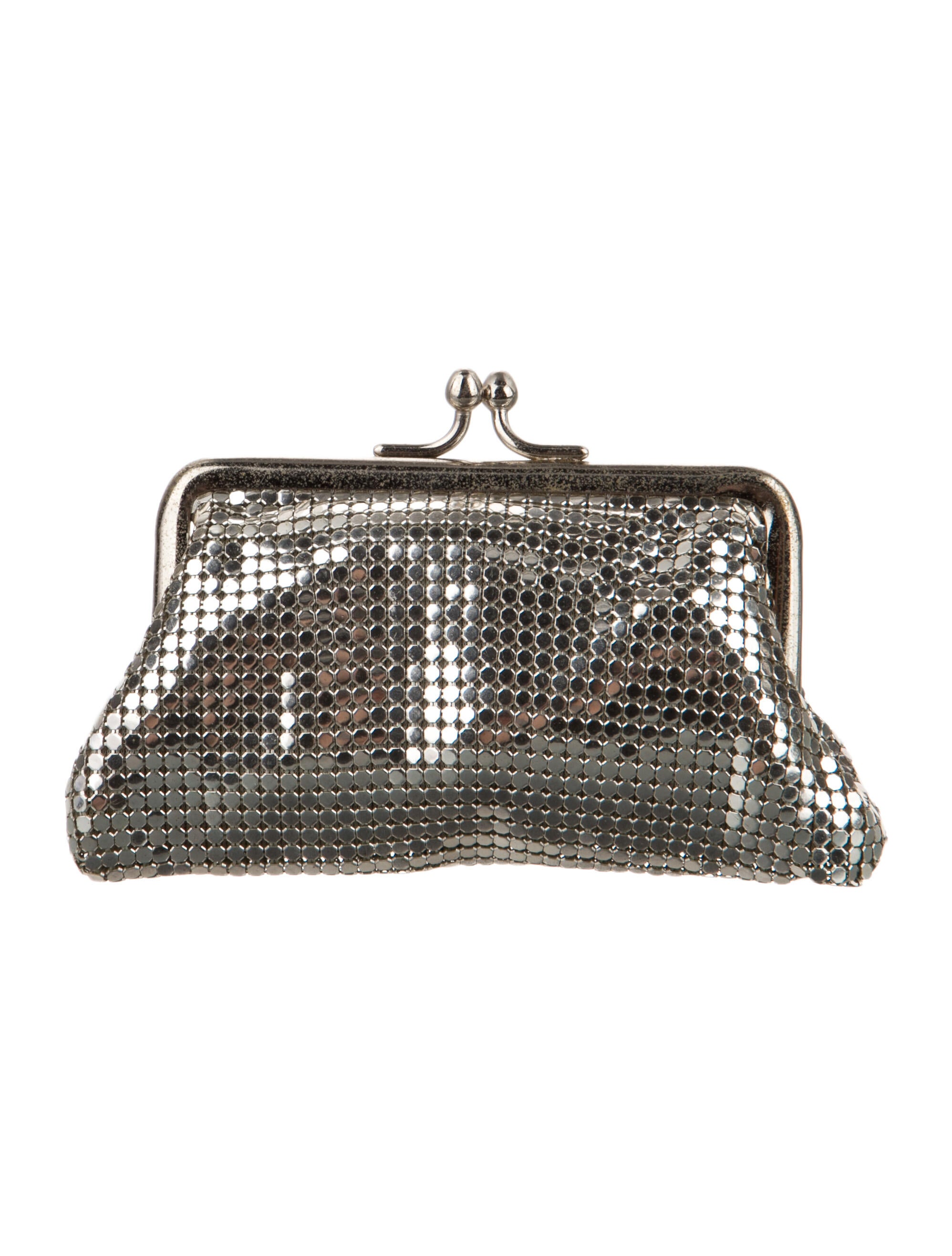 Whiting & Davis Metal Printed Wristlet