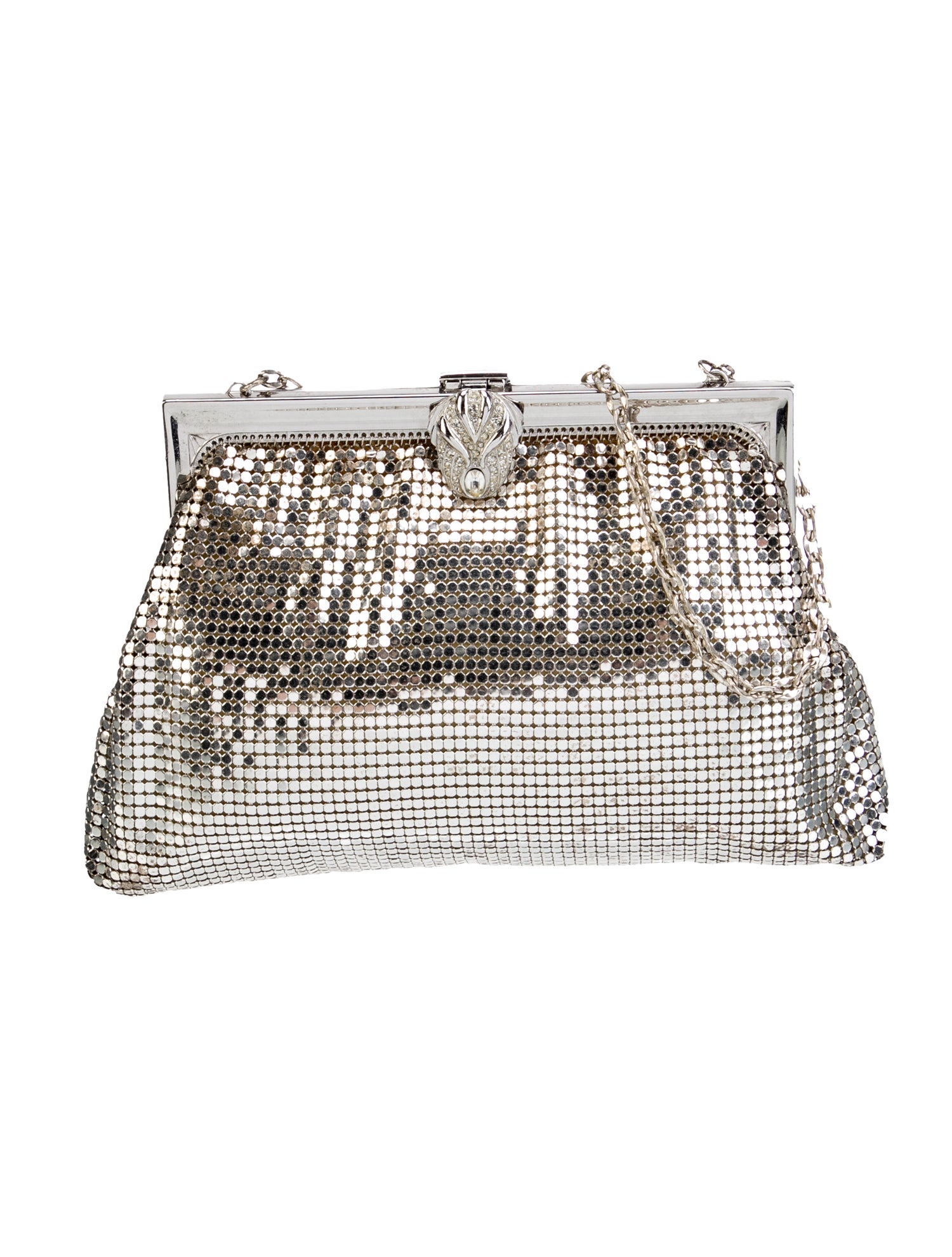 Whiting & Davis Metal Top Handle Bag