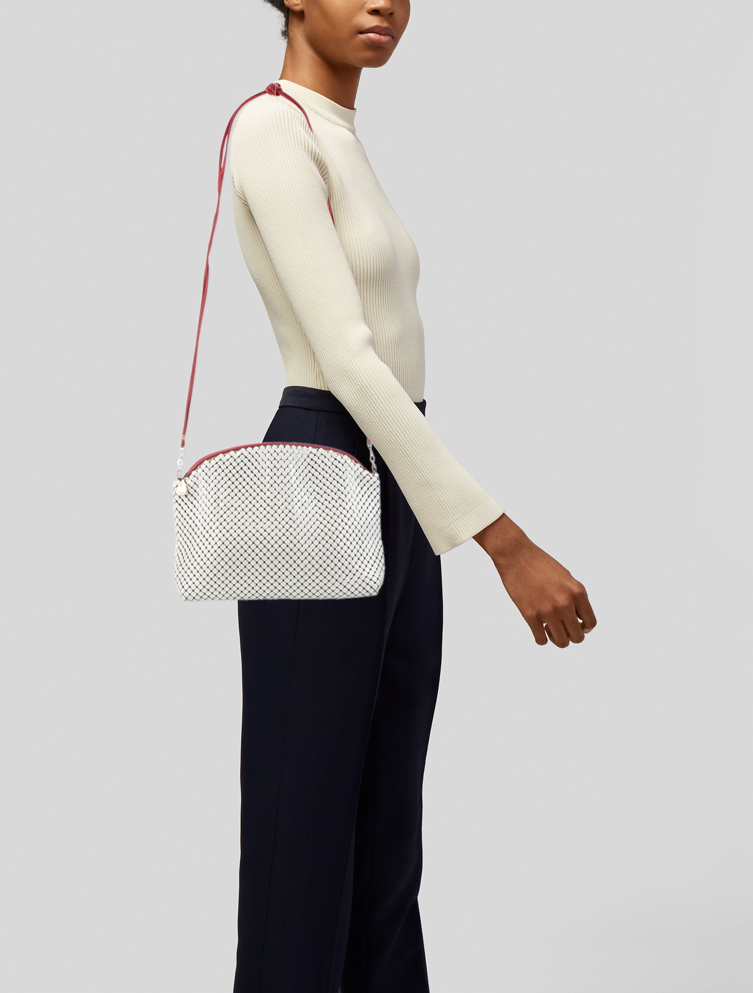 Whiting & Davis Metal Crossbody Bag