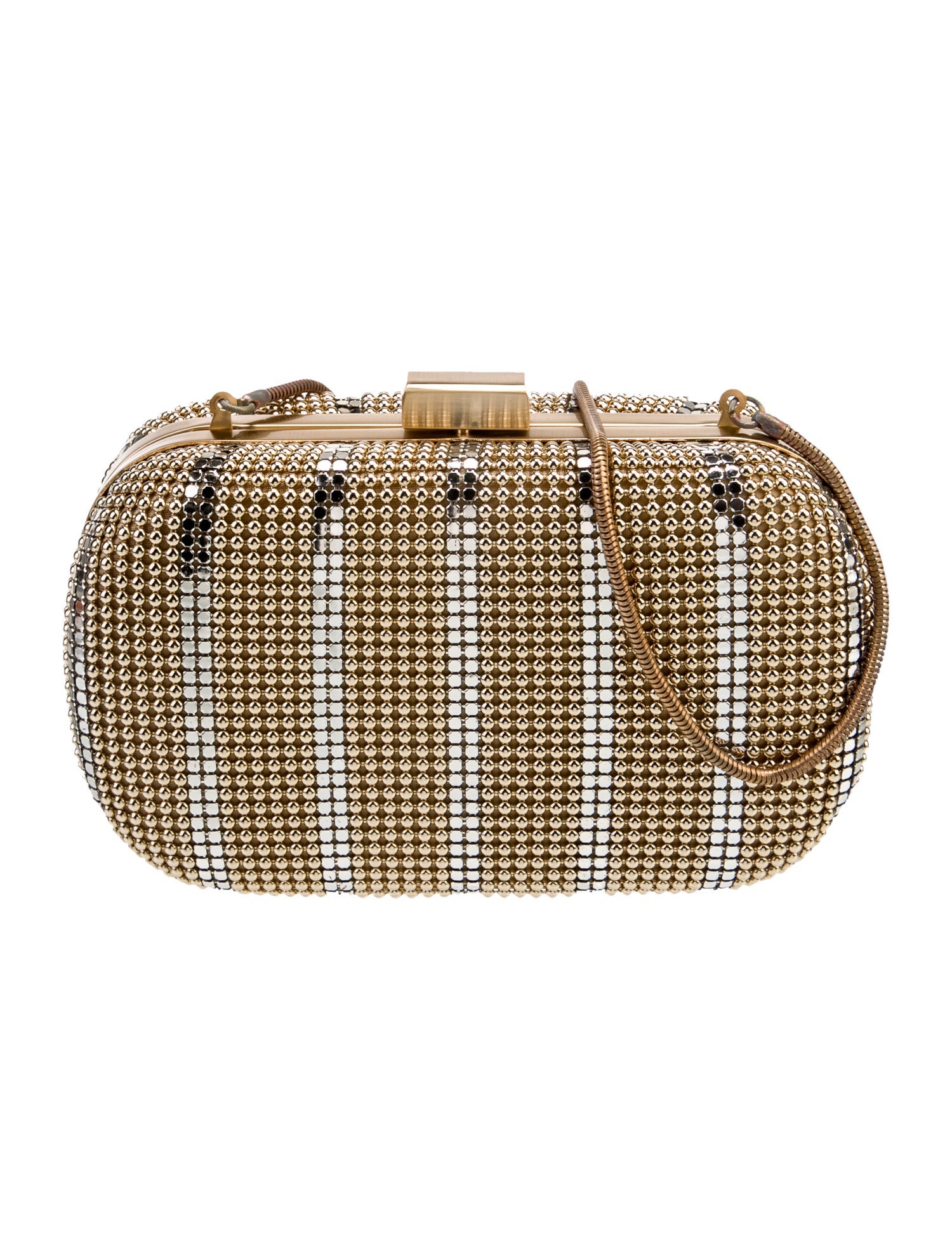 Whiting & Davis Metal Top Handle Bag