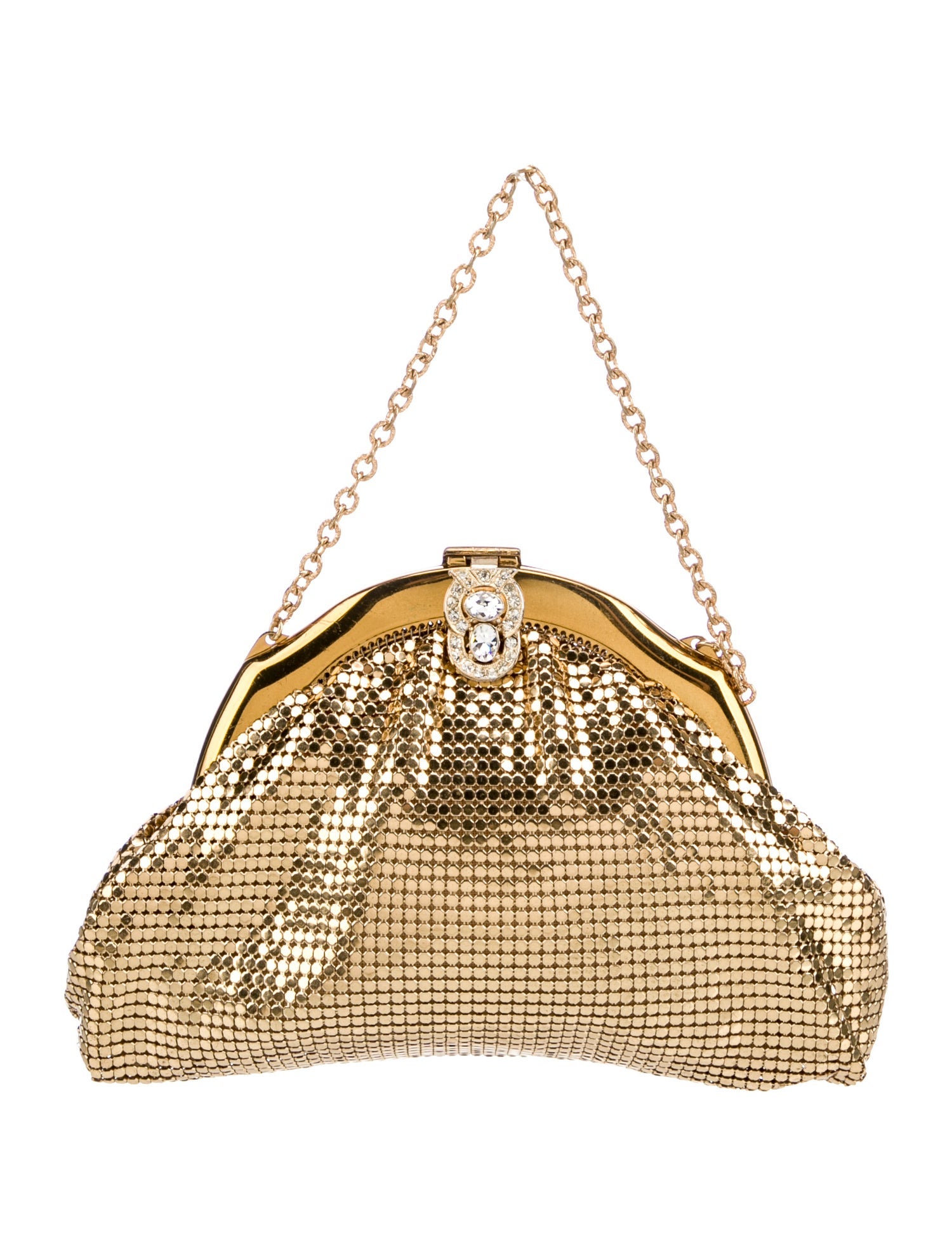 Whiting & Davis Metal Top Handle Bag