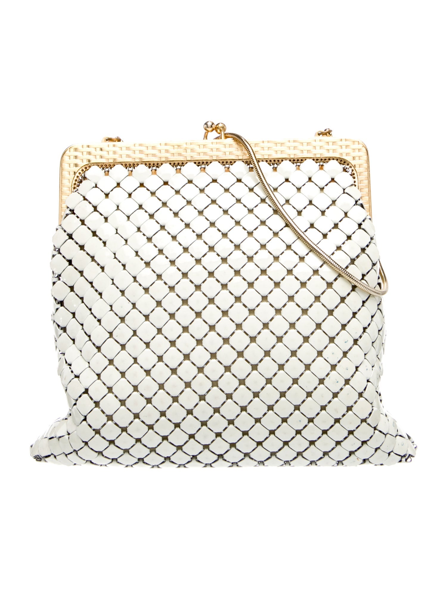 Whiting & Davis Metal Top Handle Bag