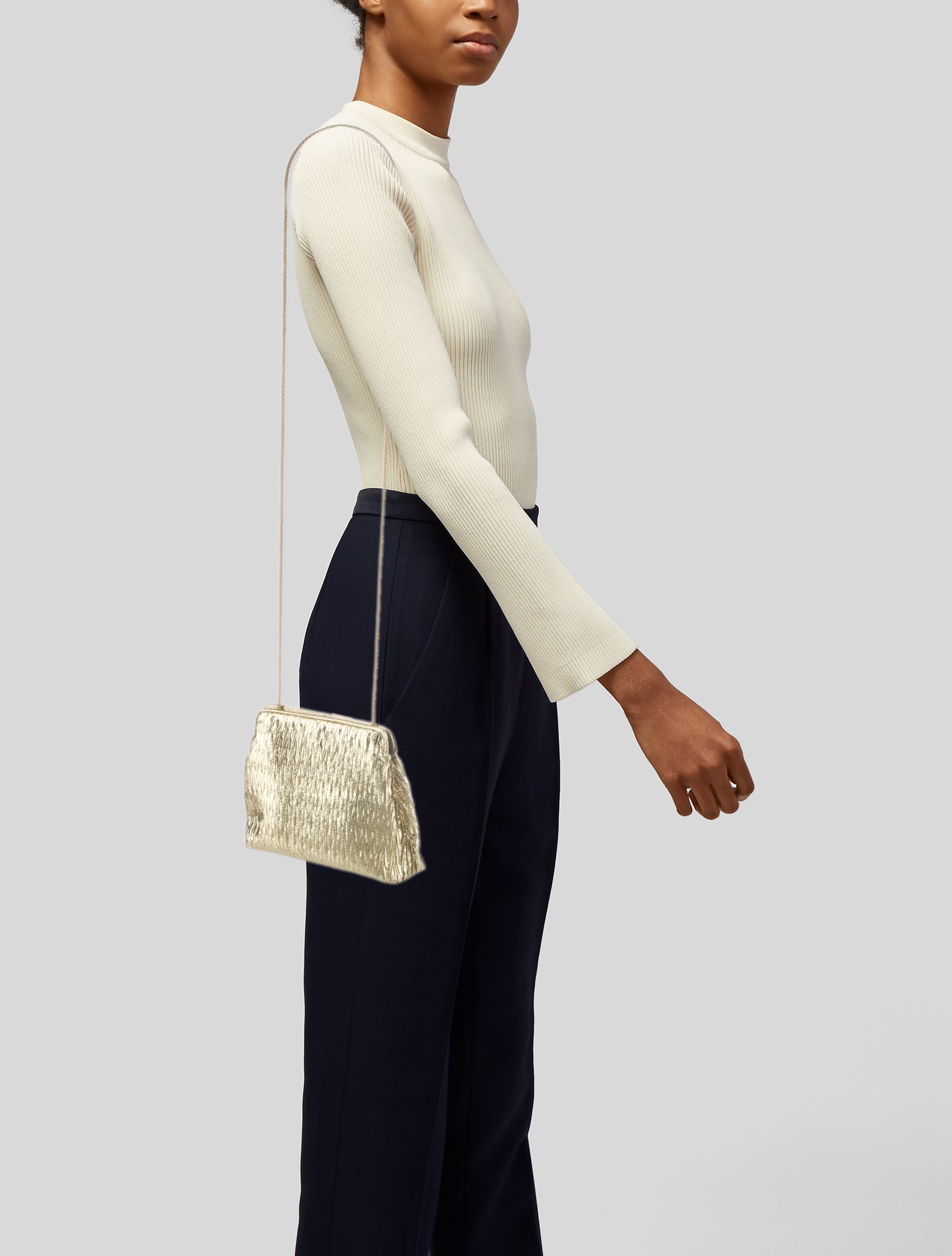 Whiting & Davis Metal Crossbody Bag