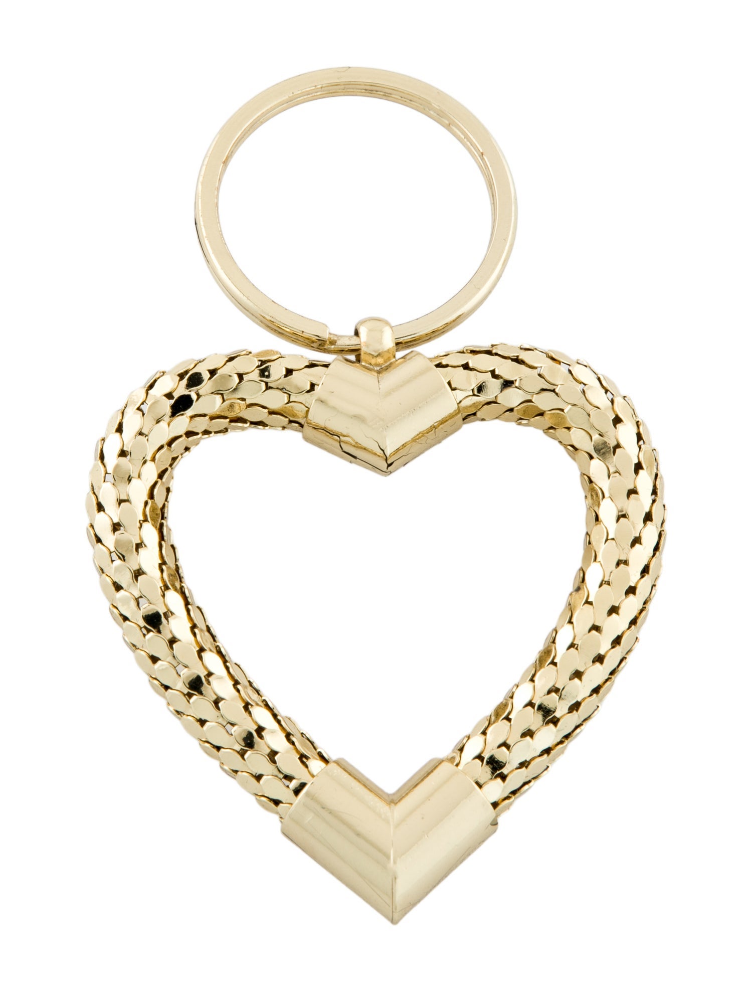 Whiting & Davis Heart Keychain