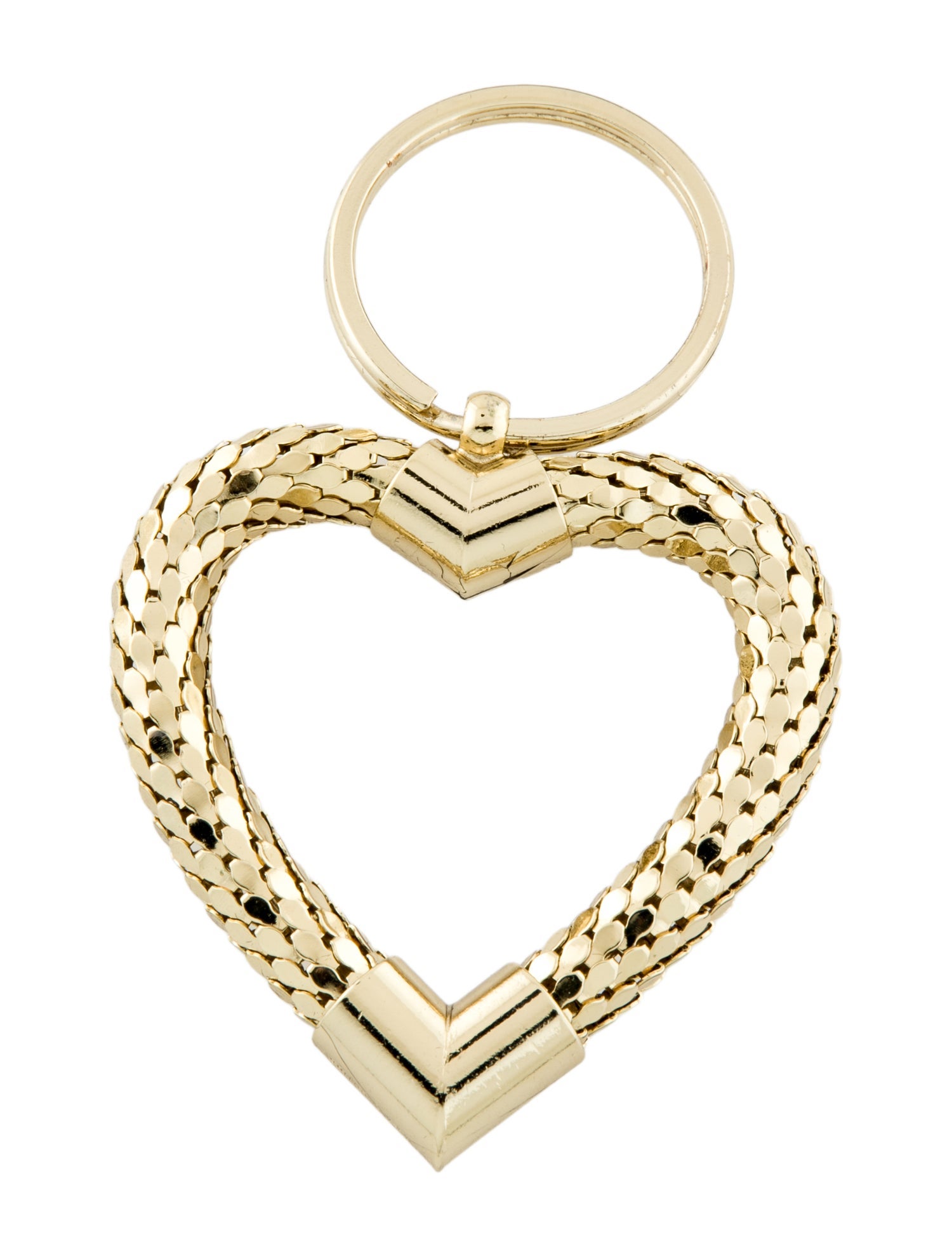 Whiting & Davis Heart Keychain