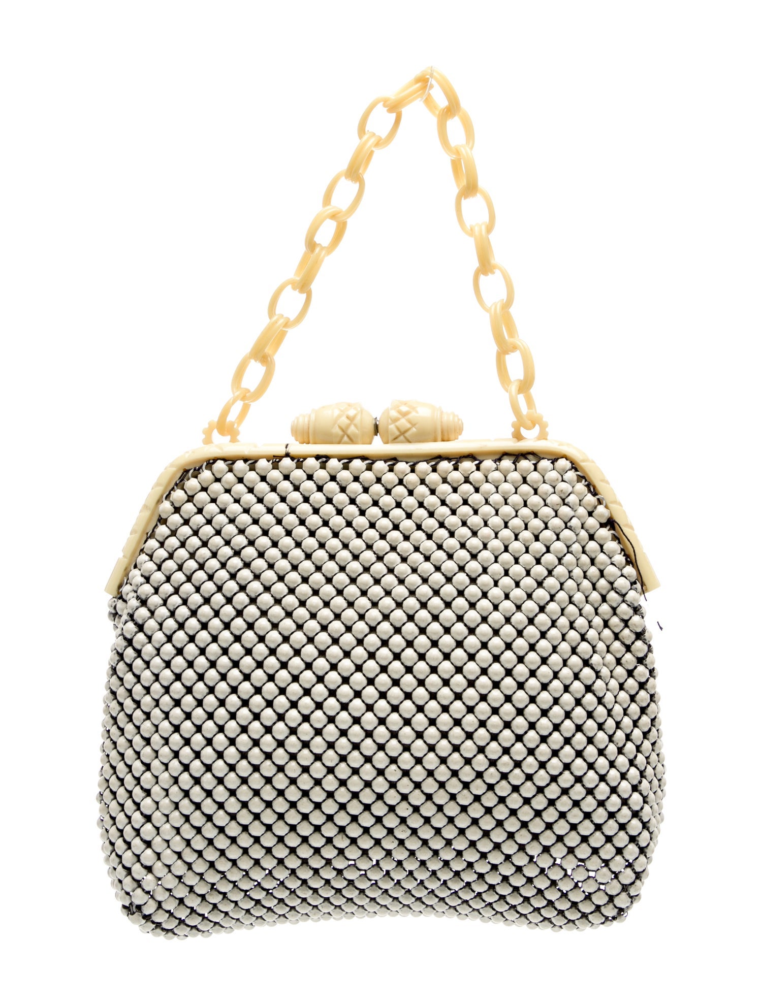Whiting & Davis Metal Top Handle Bag