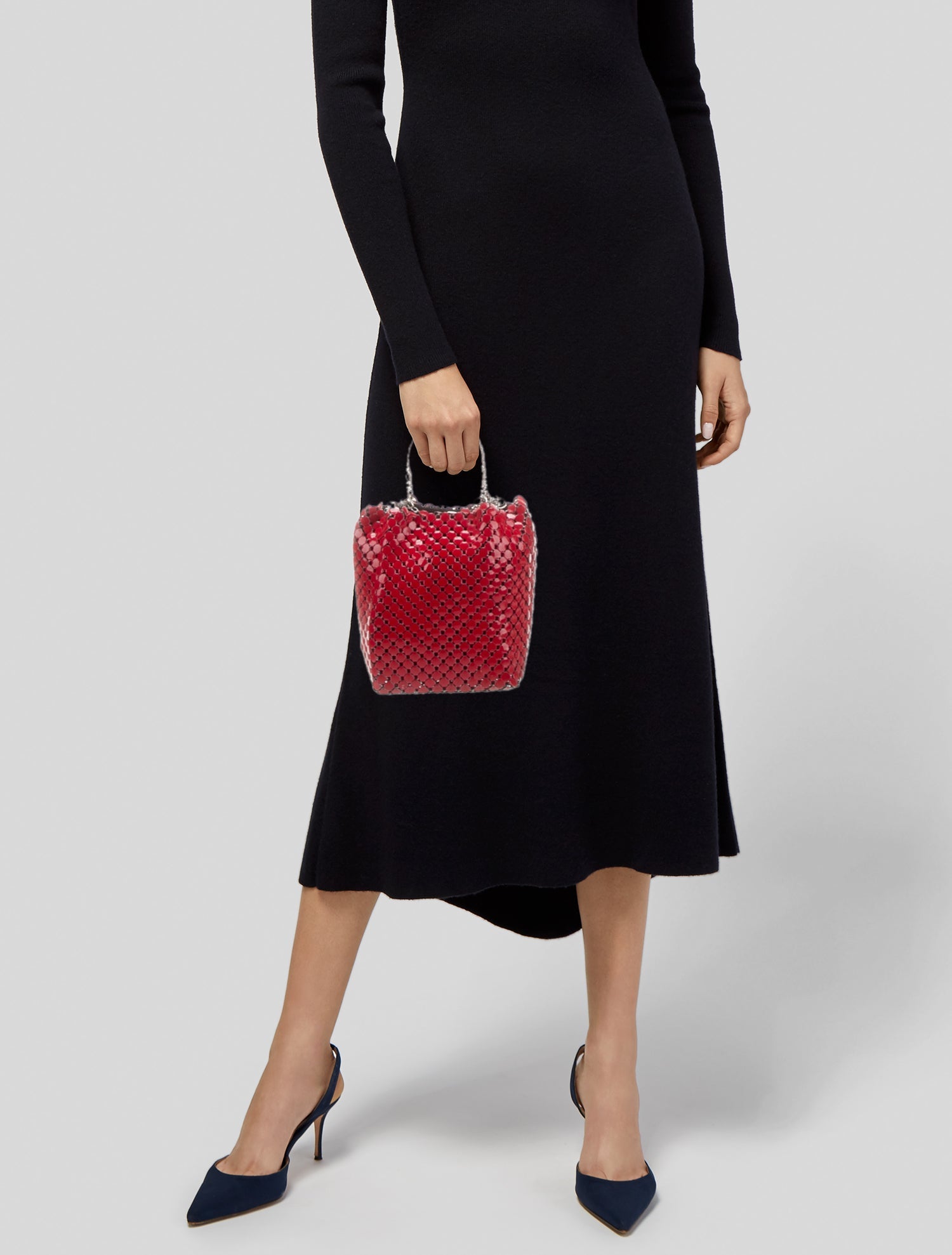 Whiting & Davis Metal Bucket Bag