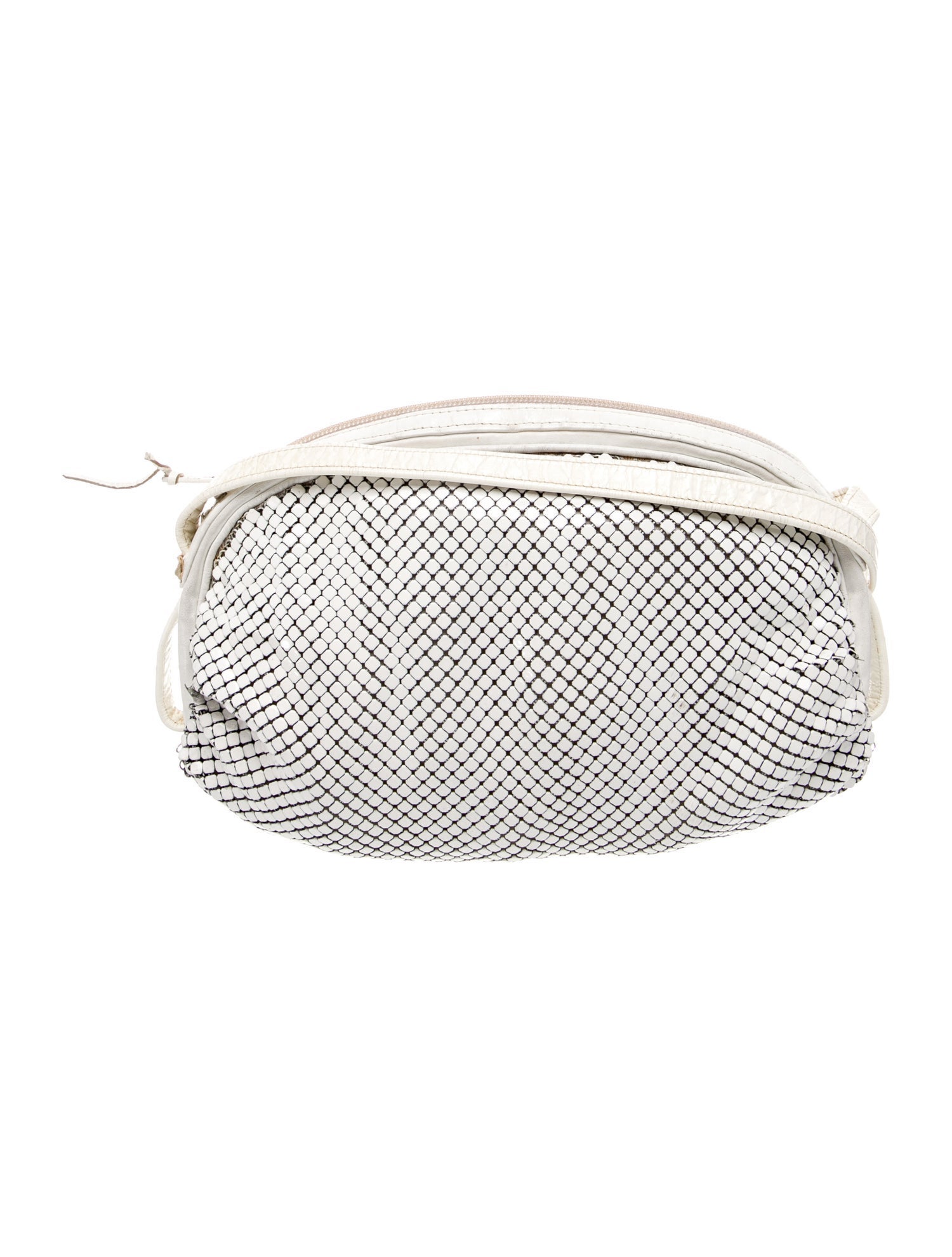 Whiting & Davis Leather Crossbody Bag Vintage