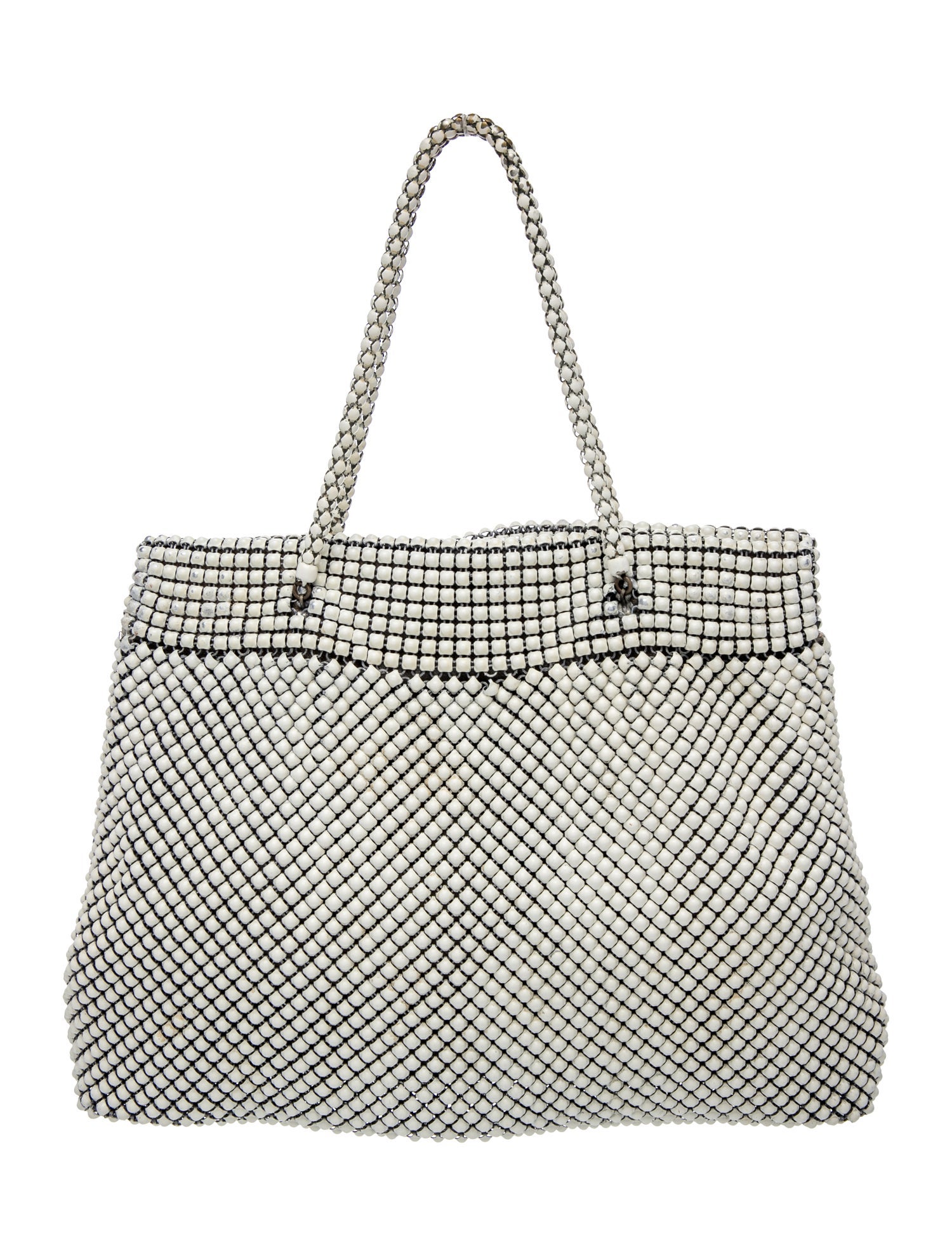 Whiting & Davis Metal Top Handle Bag