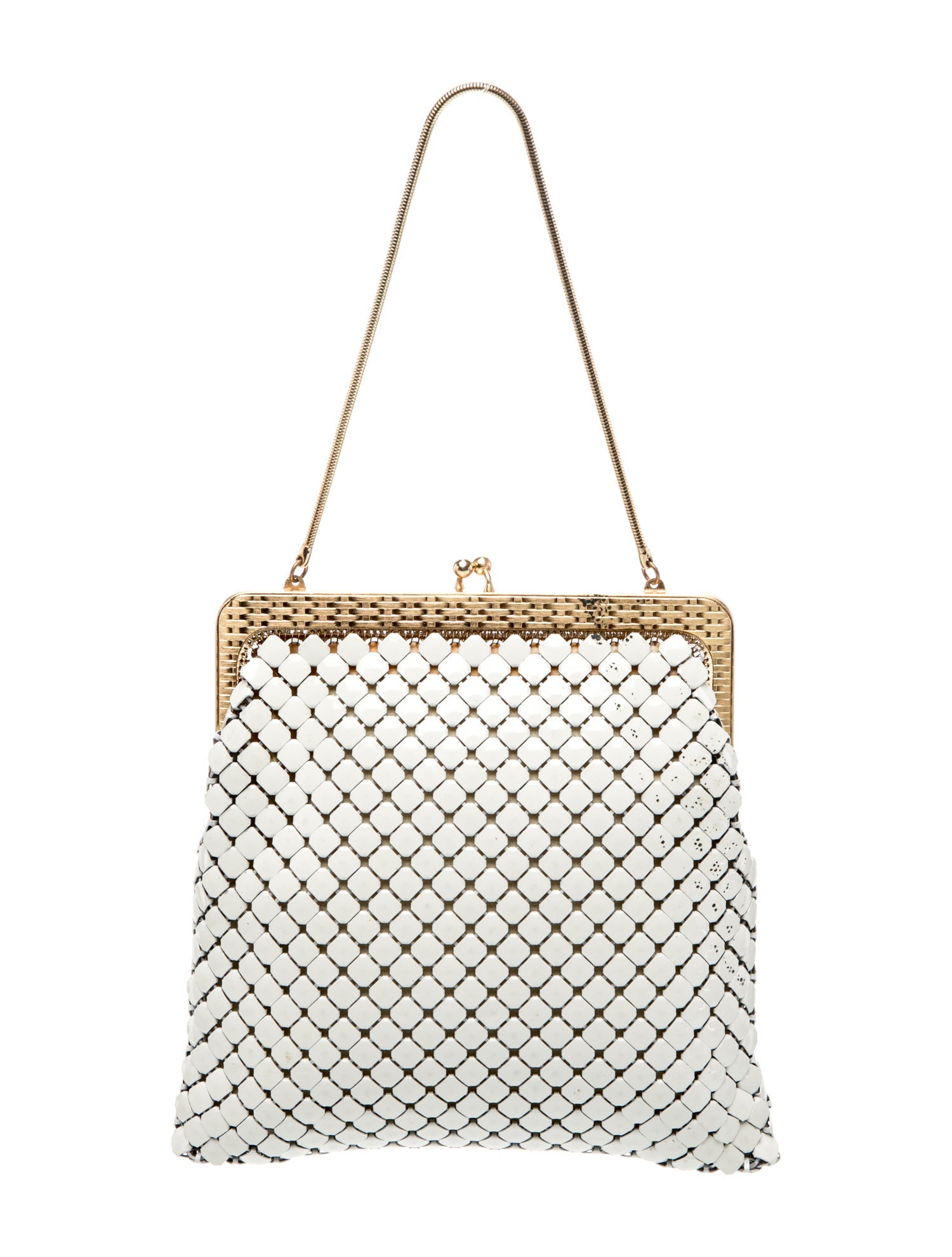 Whiting & Davis Metal Top Handle Bag