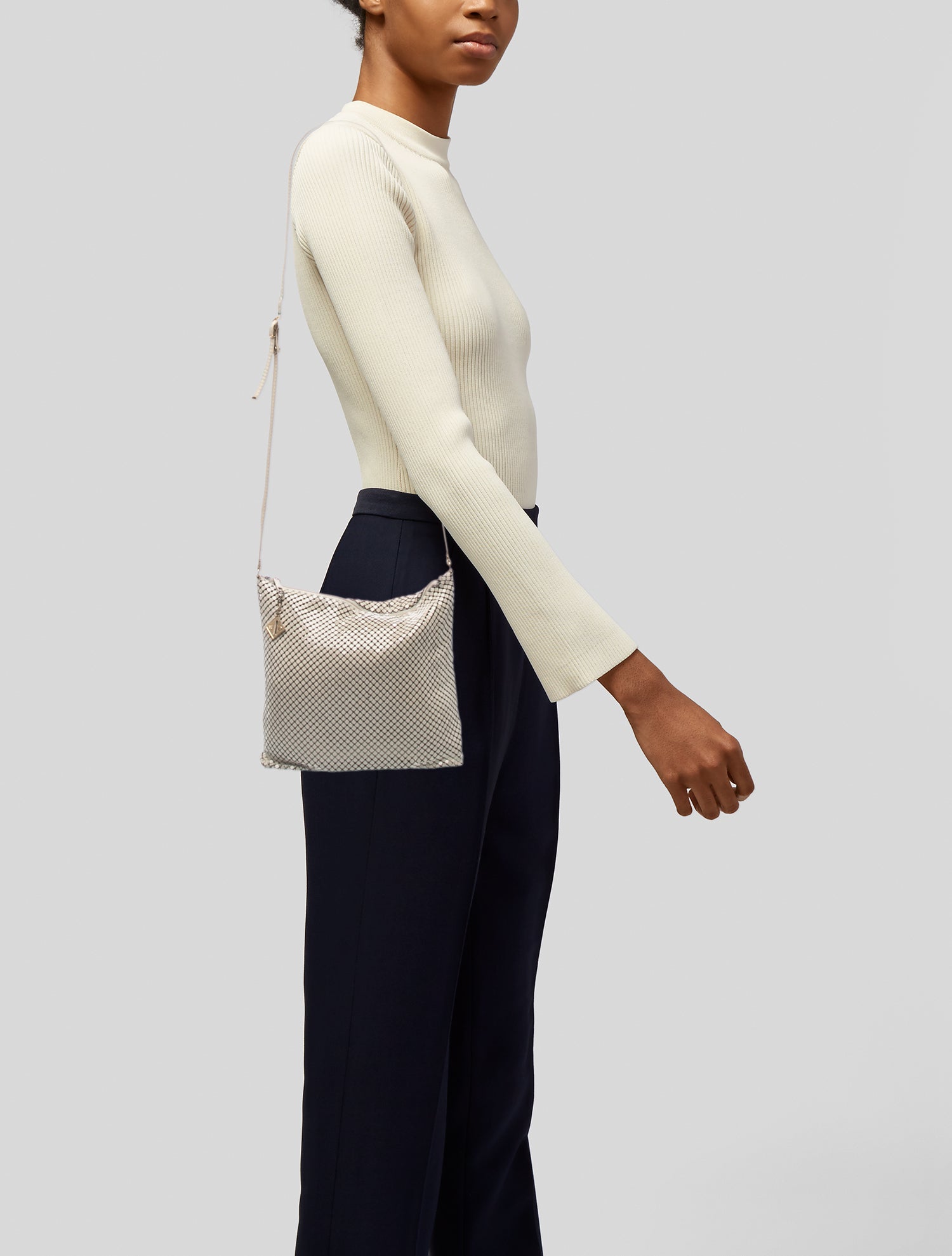 Whiting & Davis Metal Crossbody Bag