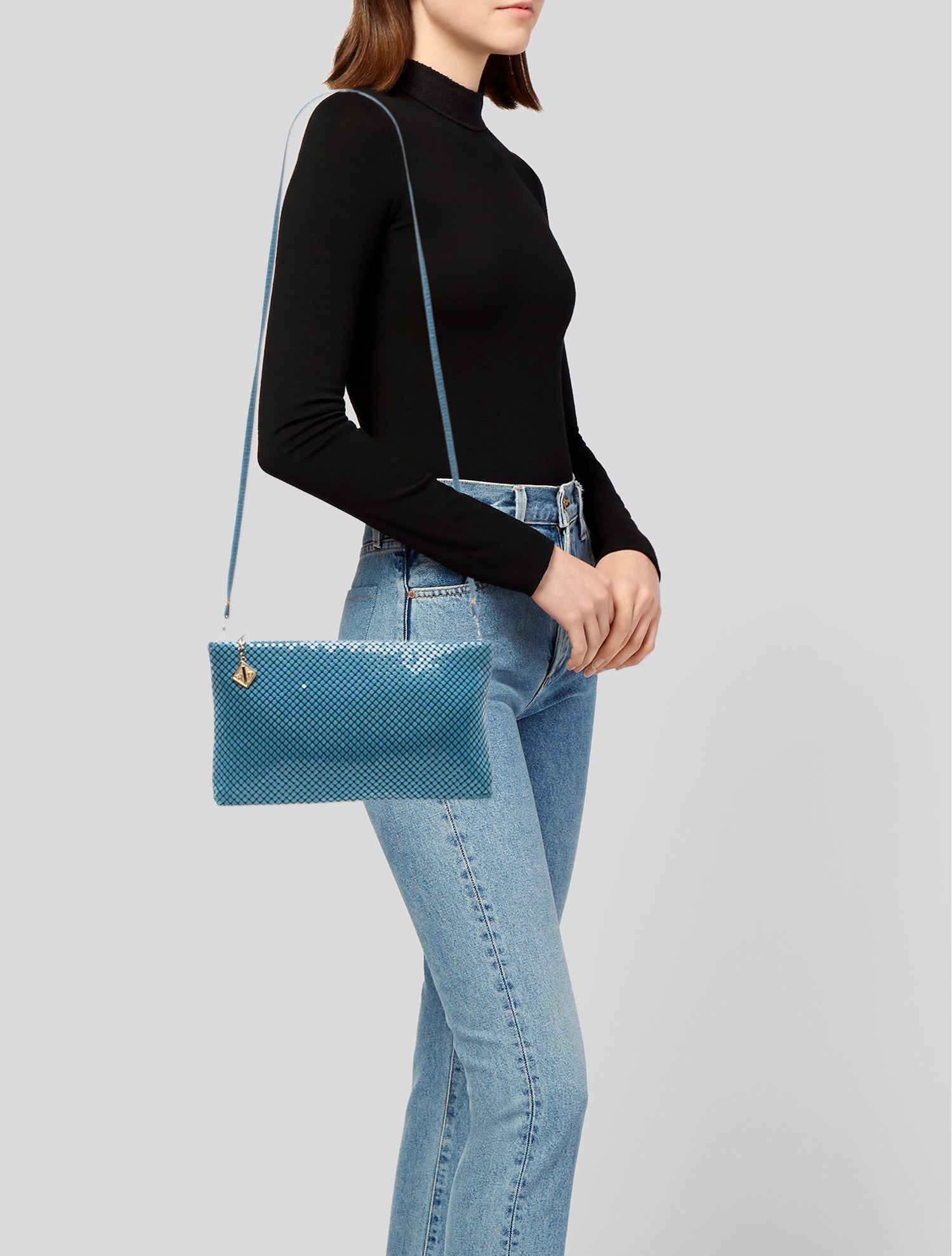 Whiting & Davis Metal Crossbody Bag