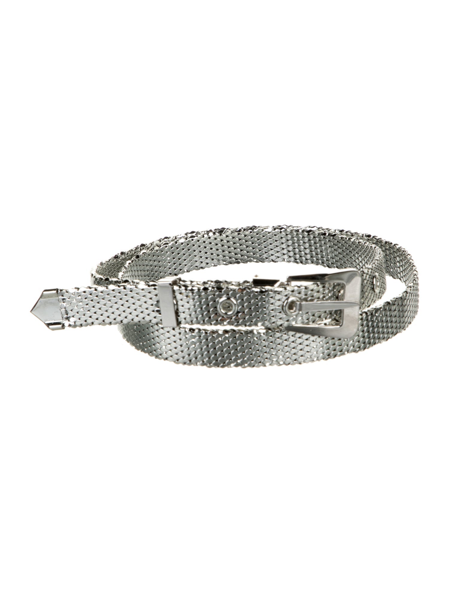 Whiting & Davis Skinny Metal Waist Belt