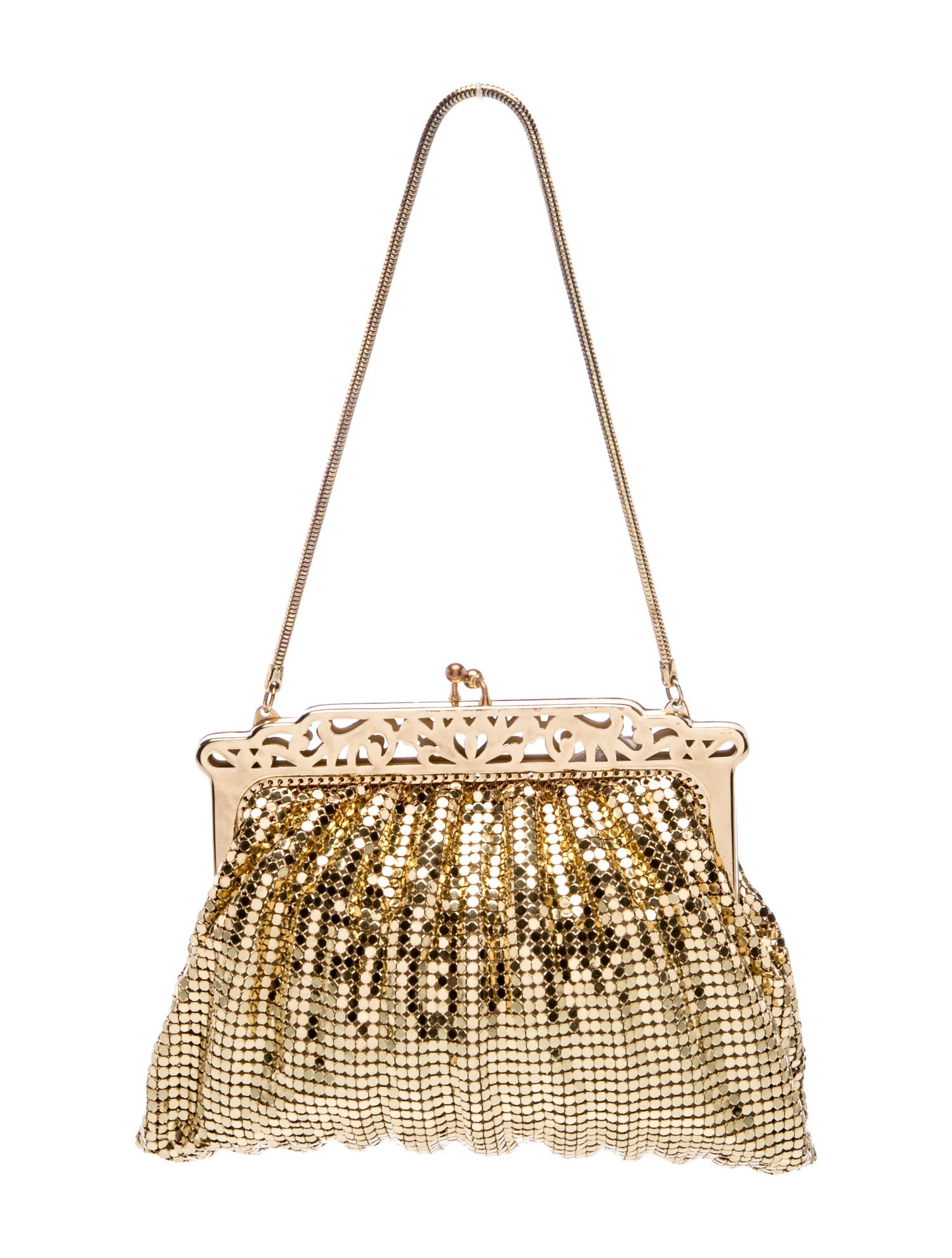 Whiting & Davis Metal Top Handle Bag