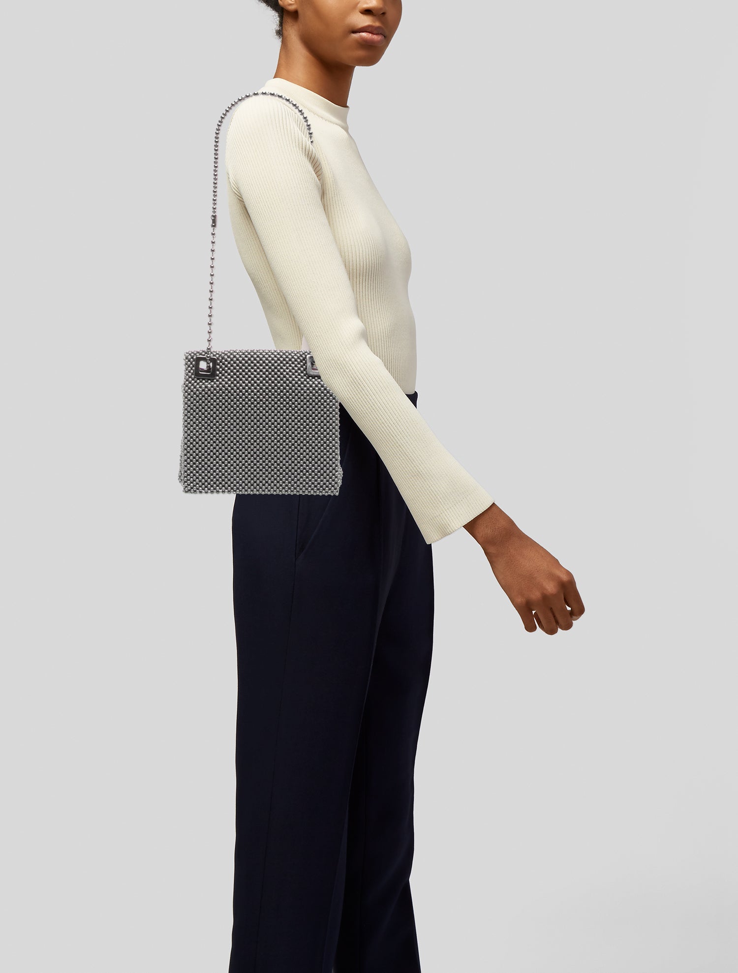 Whiting & Davis Metal Shoulder Bag