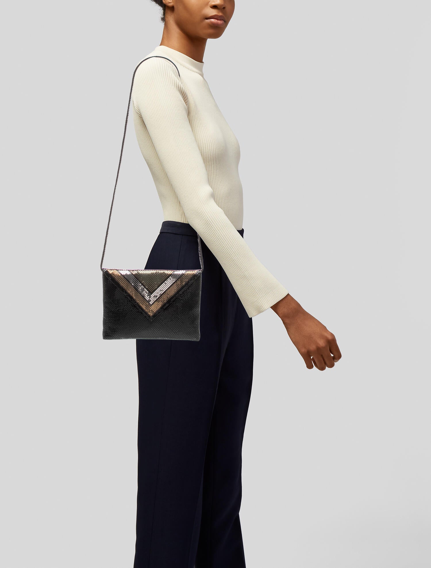 Whiting & Davis Metal Clutch