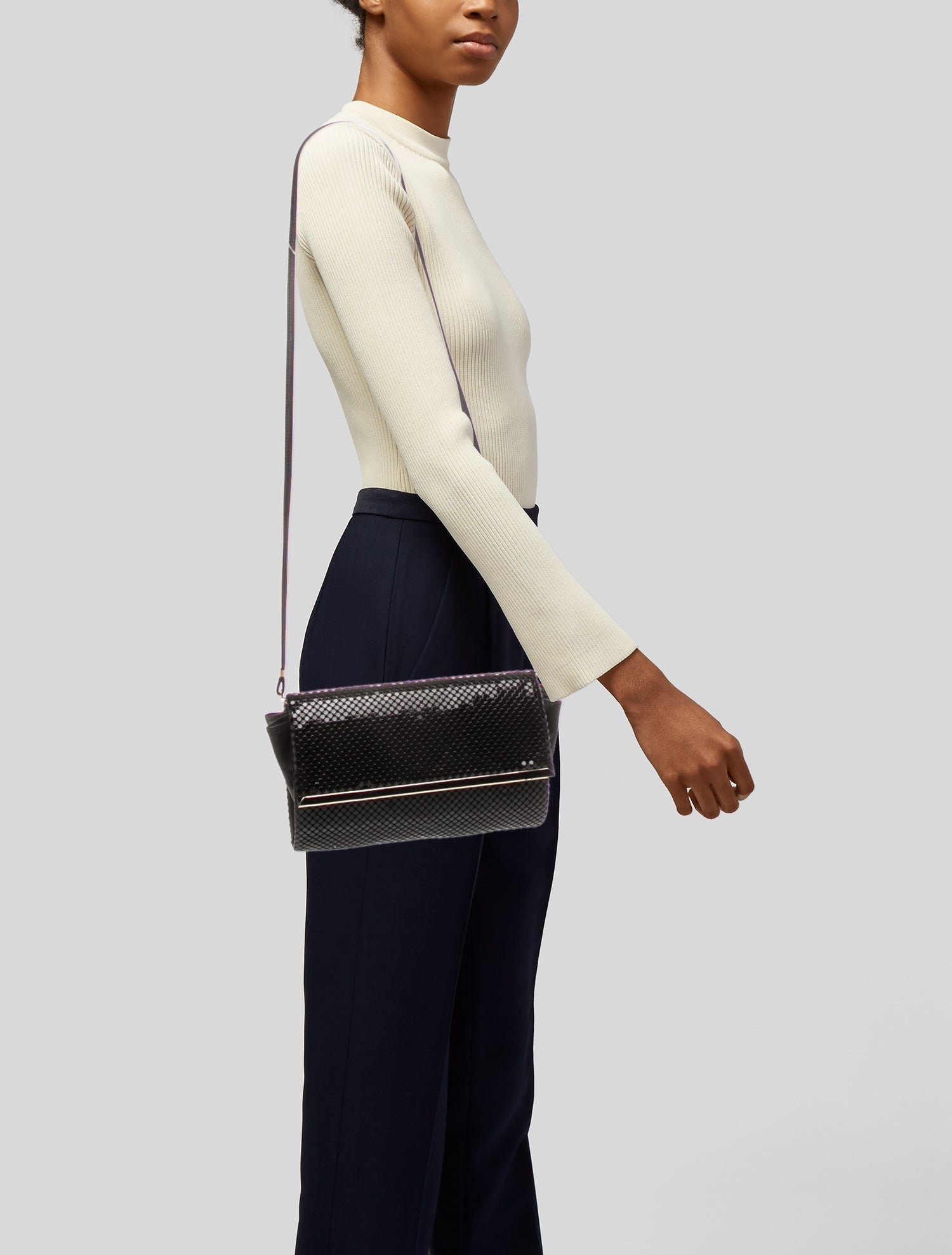 Whiting & Davis Metal Shoulder Bag