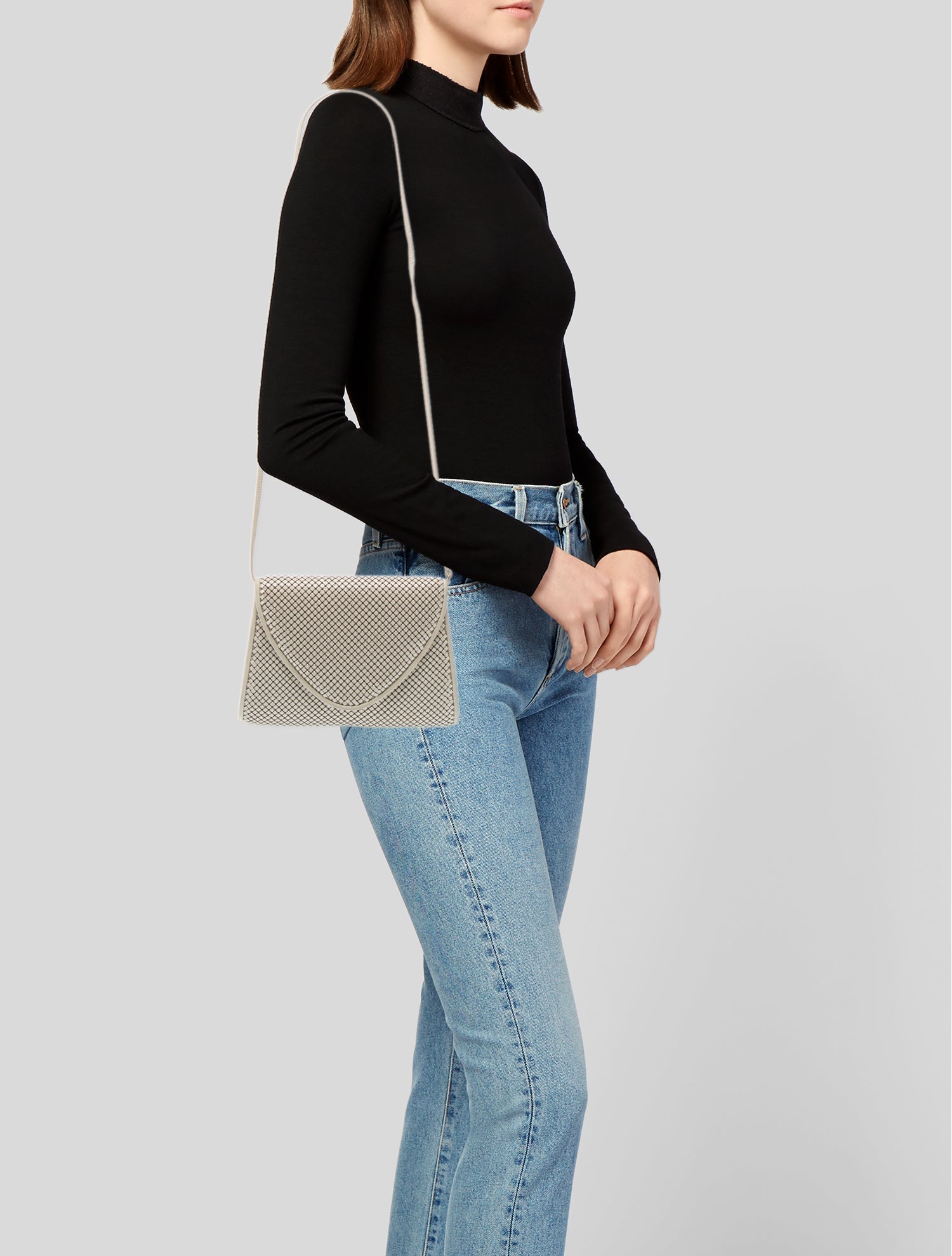 Whiting & Davis Metal Crossbody Bag