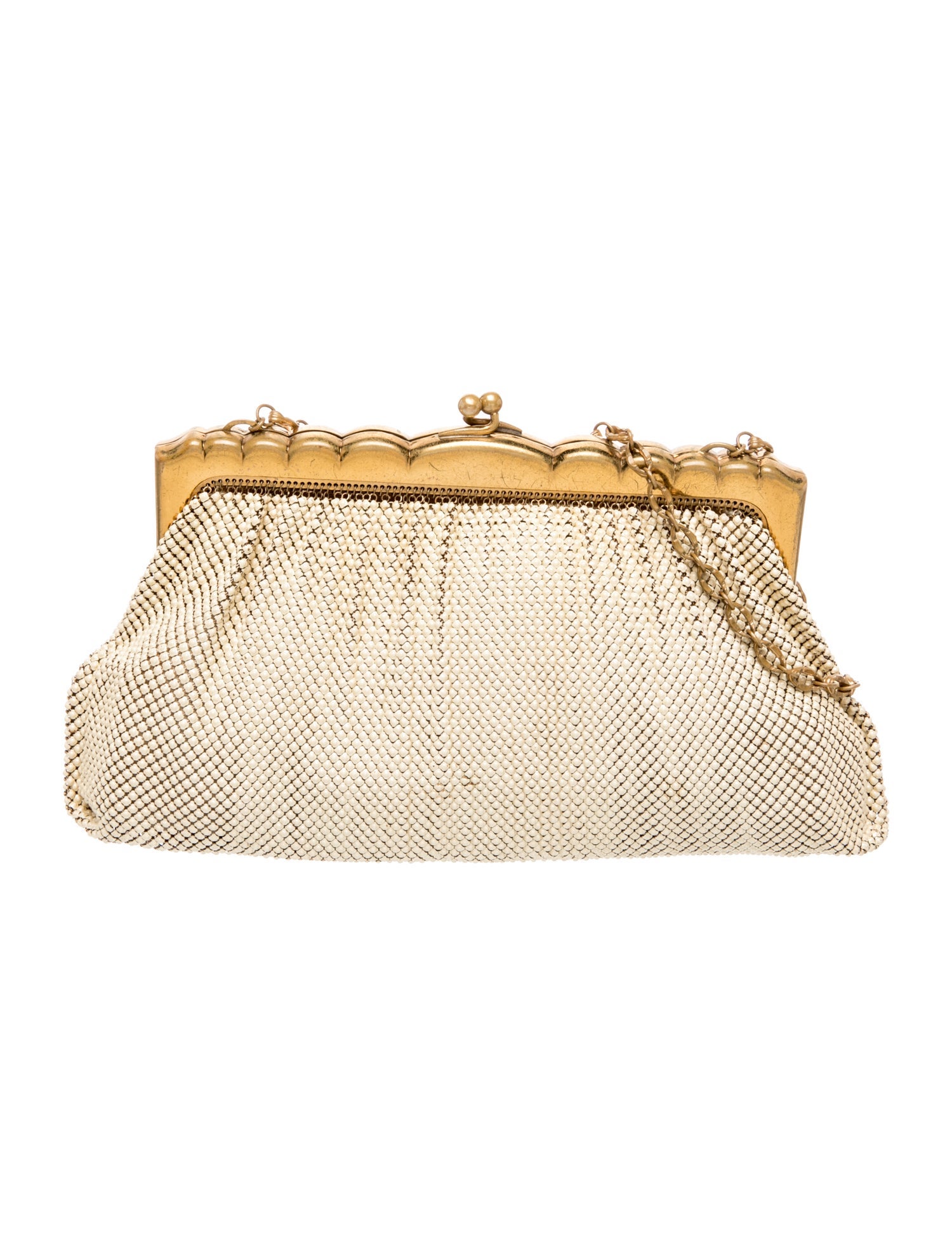 Whiting & Davis Metal Top Handle Bag