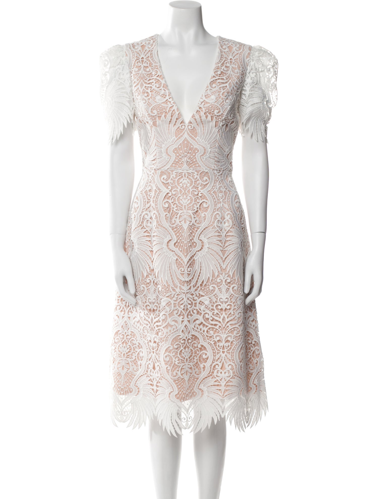 Helsi Lace Pattern Midi Length Dress
