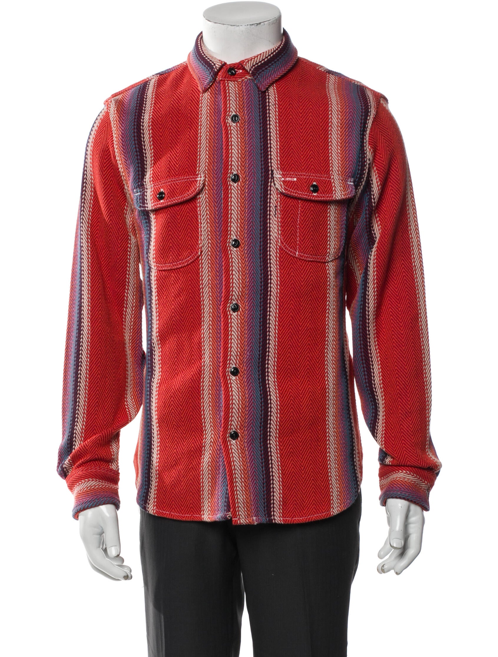 Hiroshi Kato Plaid Print Denim Jacket