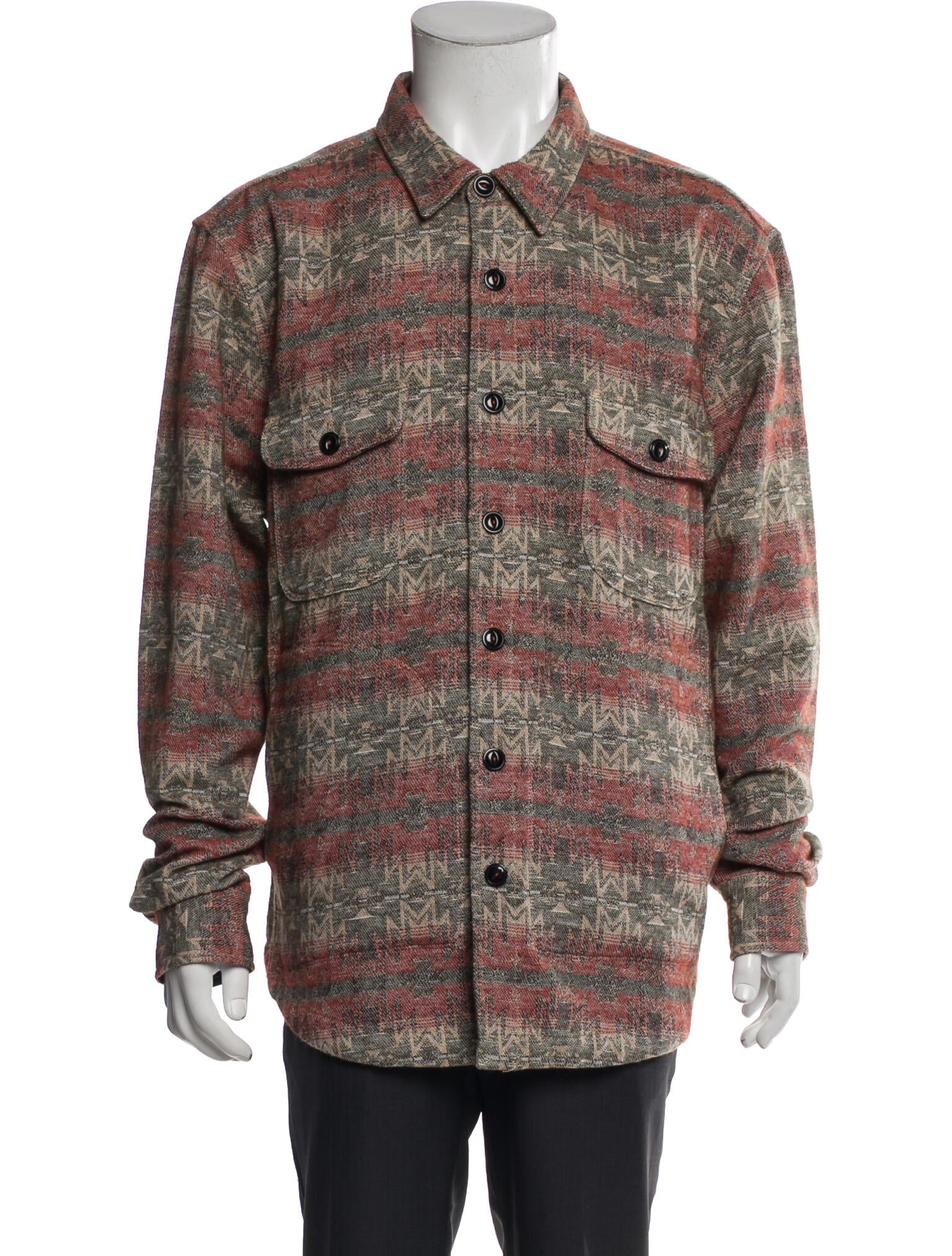 Hiroshi Kato Plaid Print Trucker Jacket