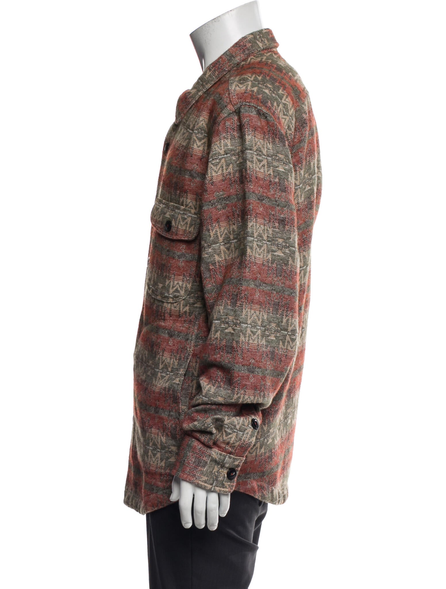 Hiroshi Kato Plaid Print Trucker Jacket