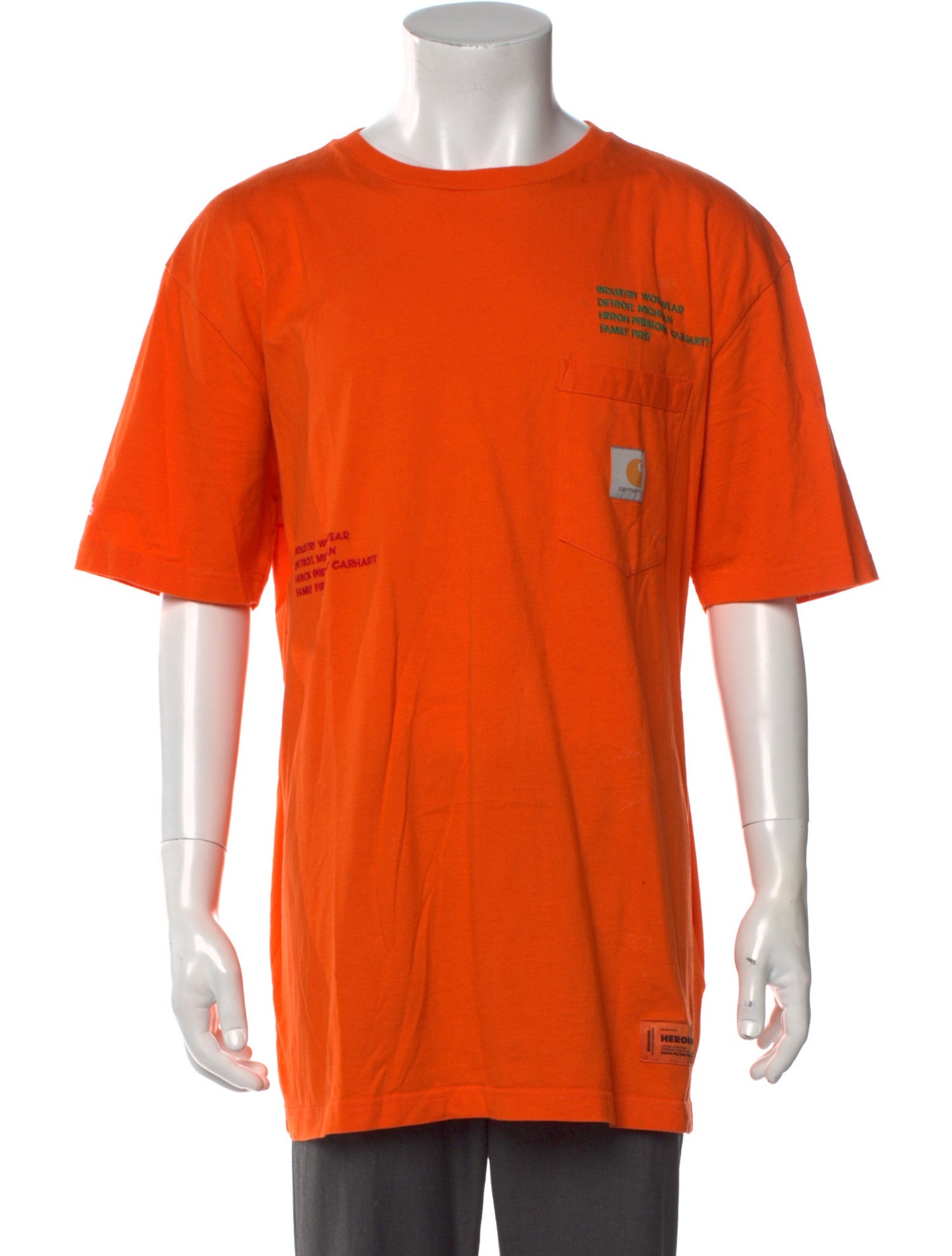 Heron Preston x Carhartt Graphic Print Crew Neck T-Shirt